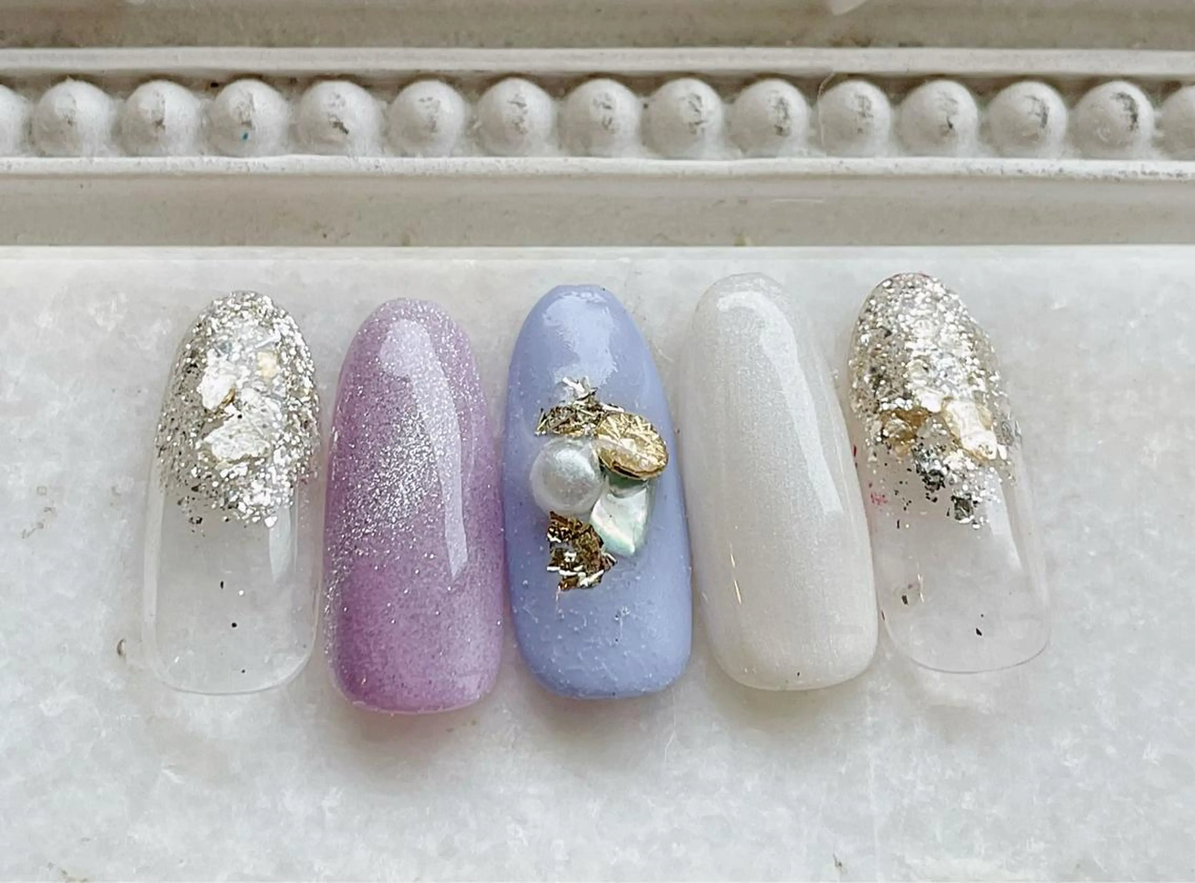 ネイル ジェルネイル マグネットネイル パラジェル ハンドネイル Satomi  のネイルデザイン