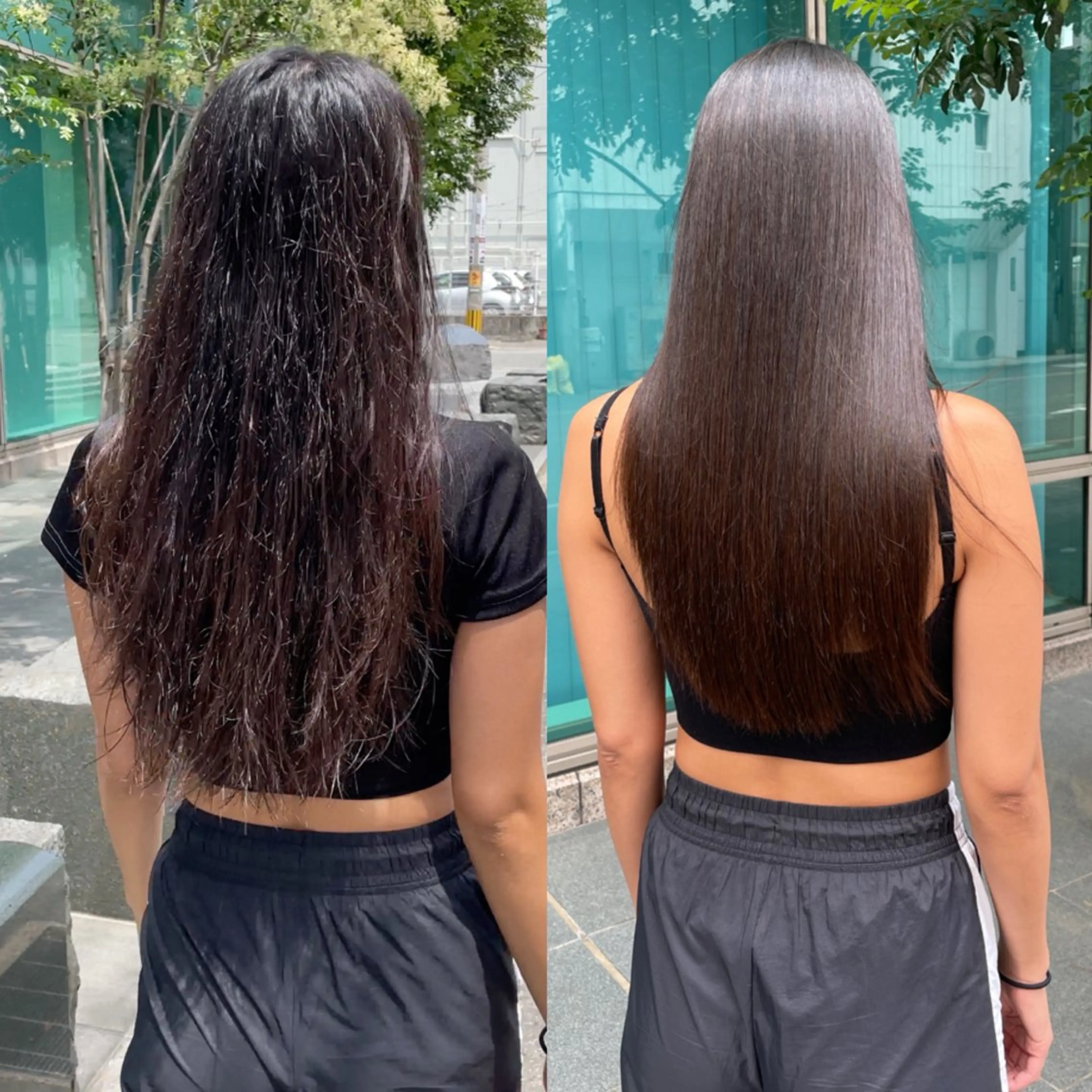 ロング 縮毛矯正 トリートメント hair gallery glass所属・すえつな しんのすけのヘアスタイル