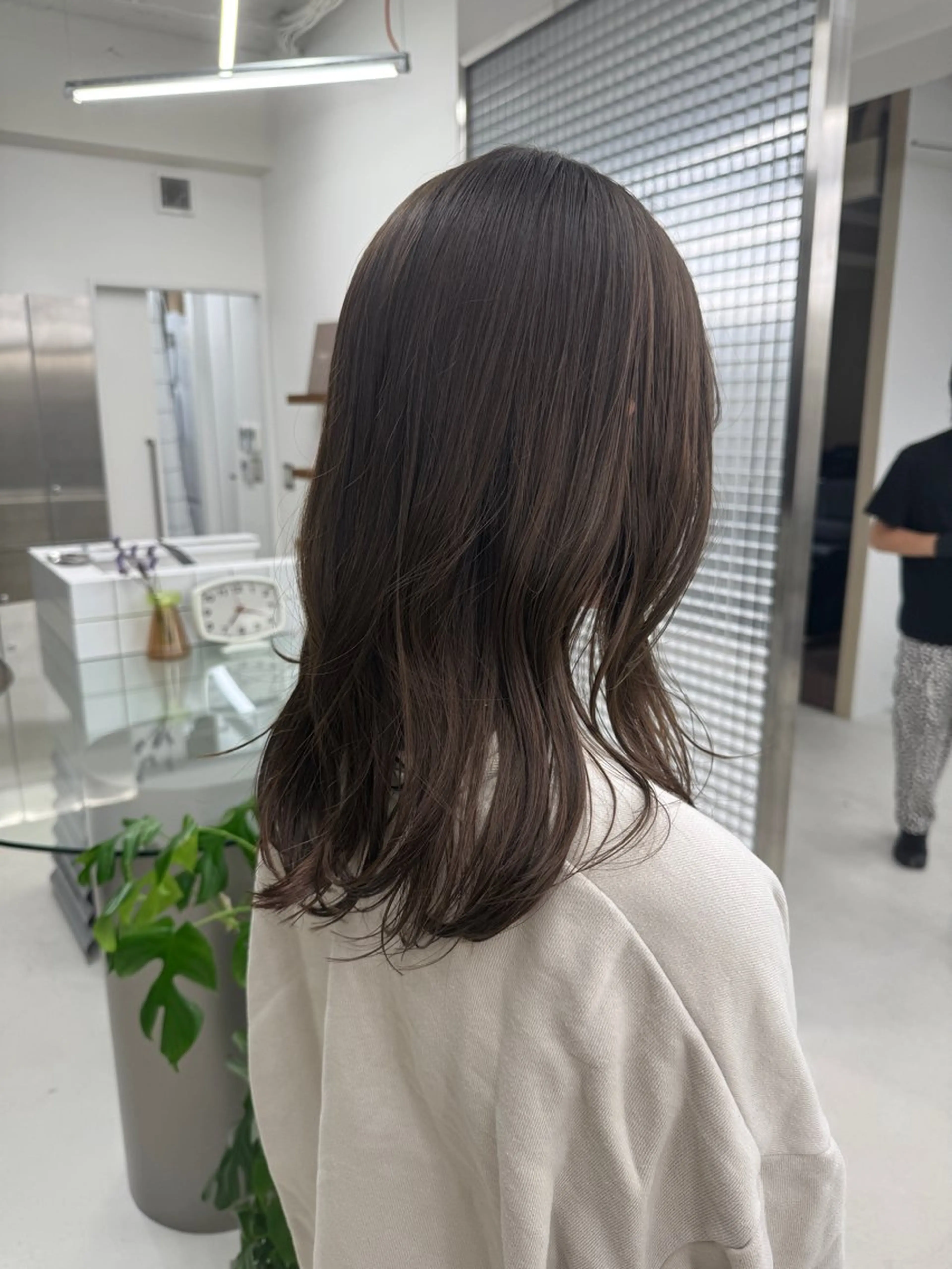 セミロング カラー カット ヘアカラー トリートメント 表参道/髪質改善・ 透明感 colorのヘアスタイル