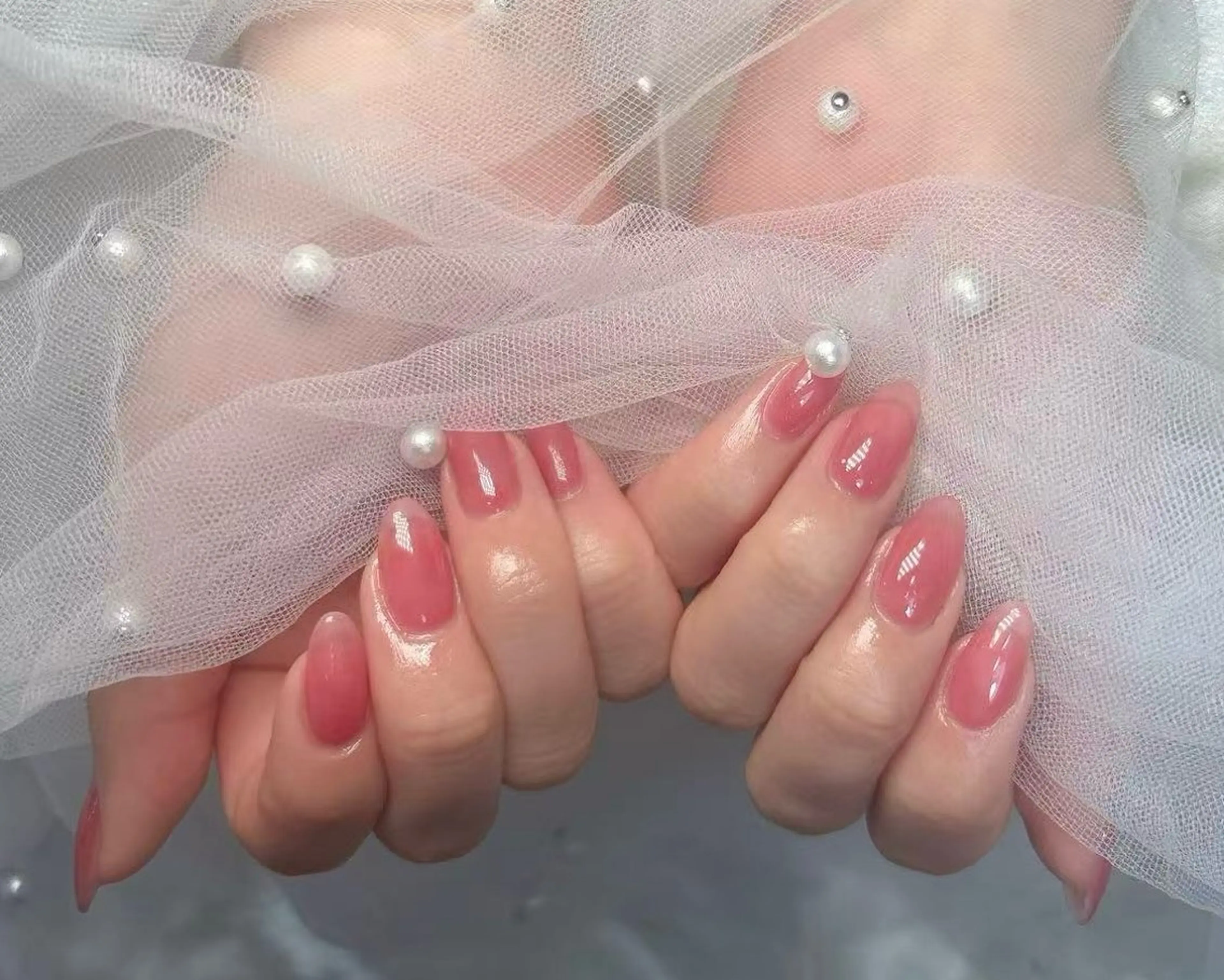 ネイル ワンカラーネイル シンプルネイル リセス 高田馬場のネイルデザイン