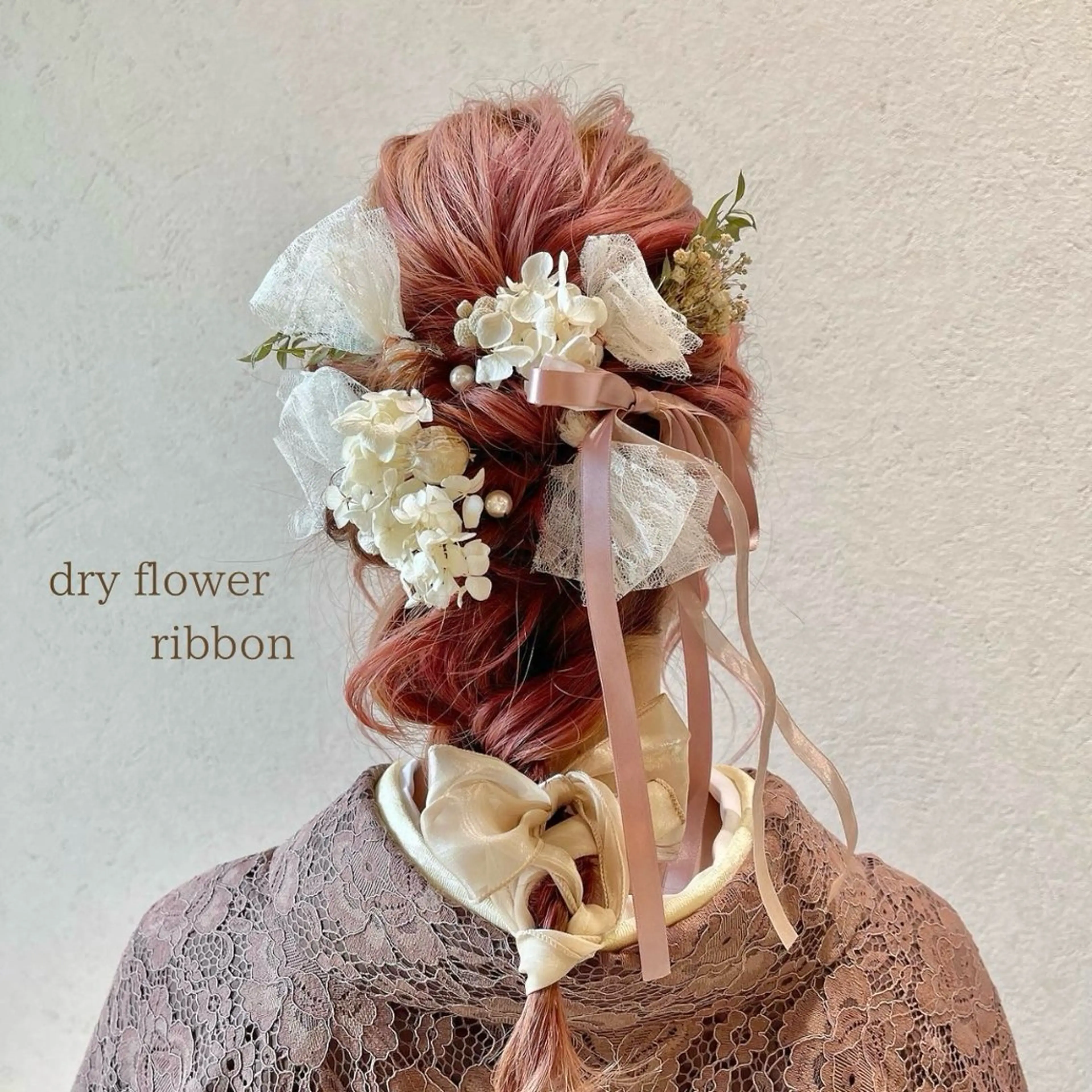 ミディアム ヘアアレンジ 結婚式・ブライダル デート 卒業式のヘアスタイル ヘアセット charm《銀座》 ヘアセット/縮毛矯正のヘアスタイル