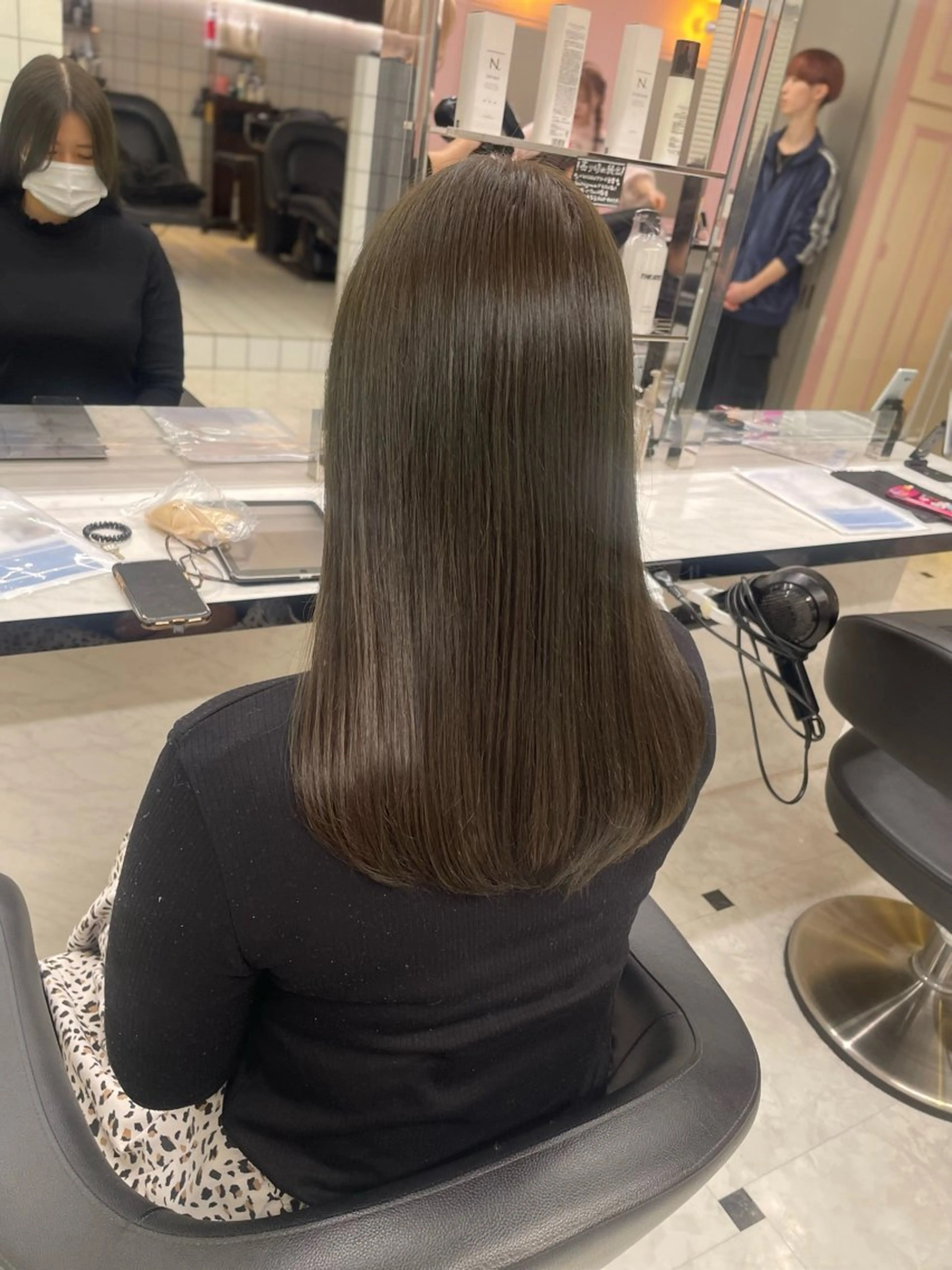 ミディアム カット ヘッドスパ ヘアセット うる艶トレンドヘア 🕊️上野BABYのヘアスタイル