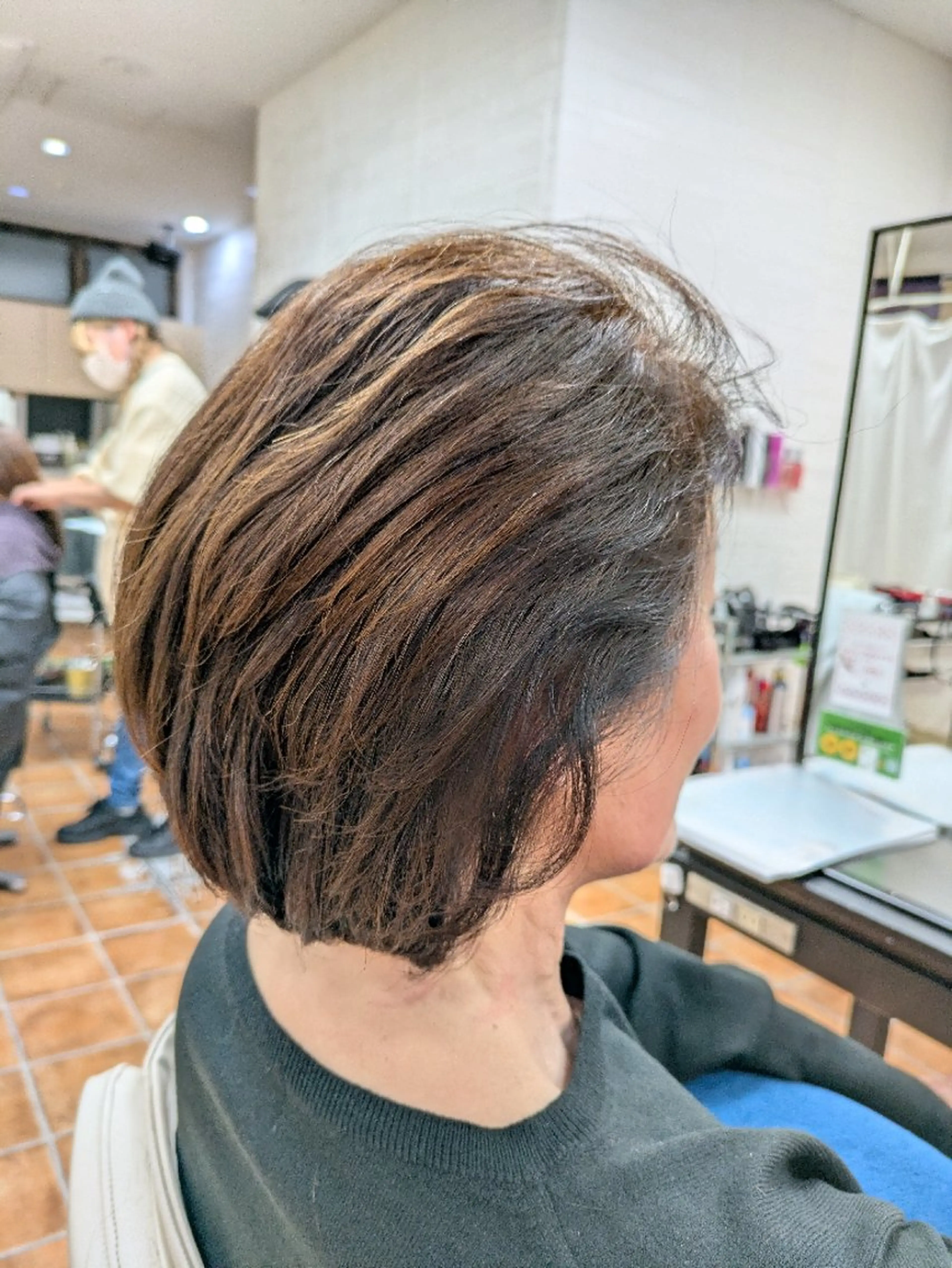 ミディアム 大人女性カット/ヘア セット✨️片本🌸のヘアスタイル