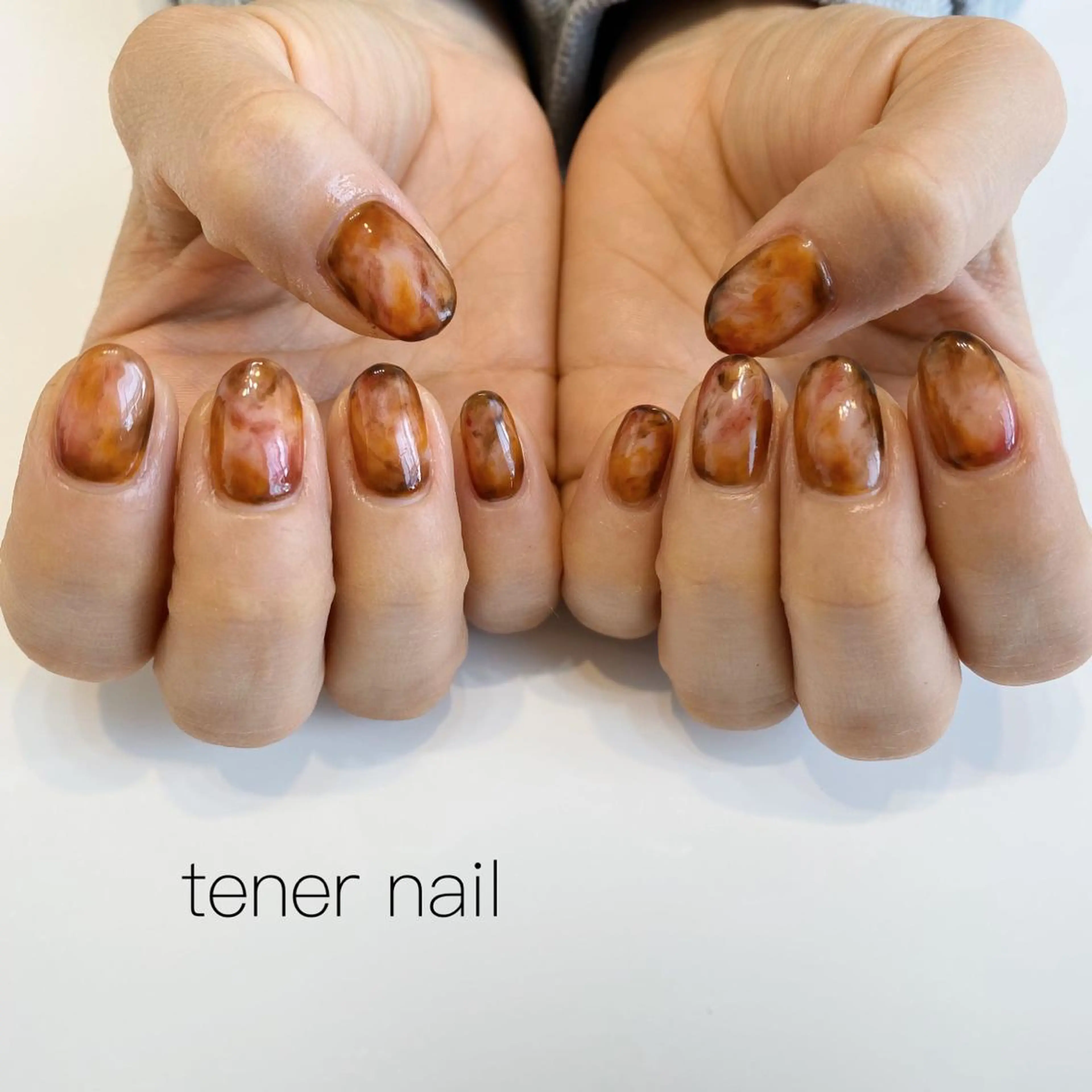 ネイル ボルドー クリアネイル ニュアンスネイル tener  nail  テネルネイル所属・テネルネイル tener nailのネイルデザイン