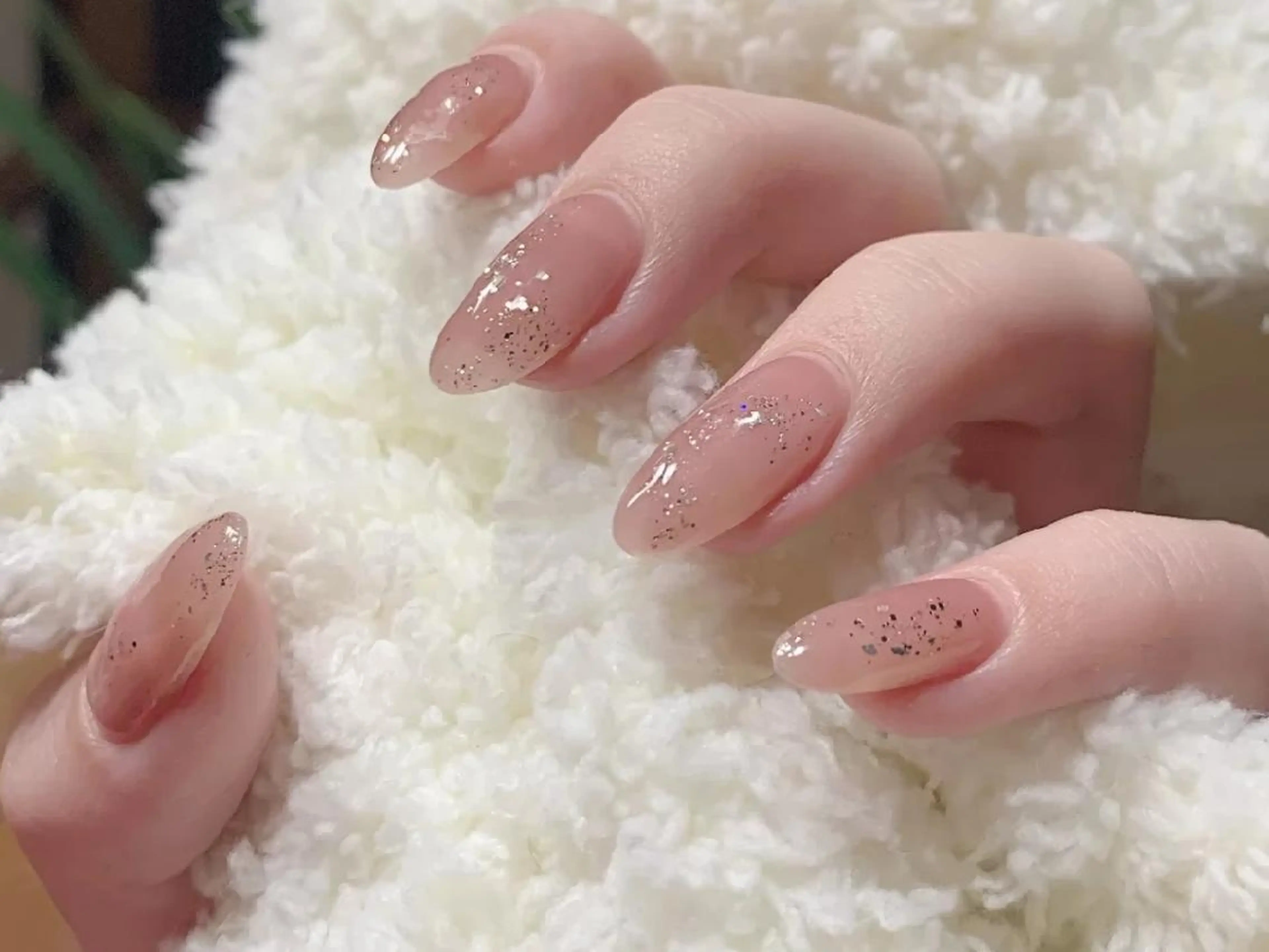 ネイル ネイリストゆか💅 長さだし、深爪矯正のネイルデザイン