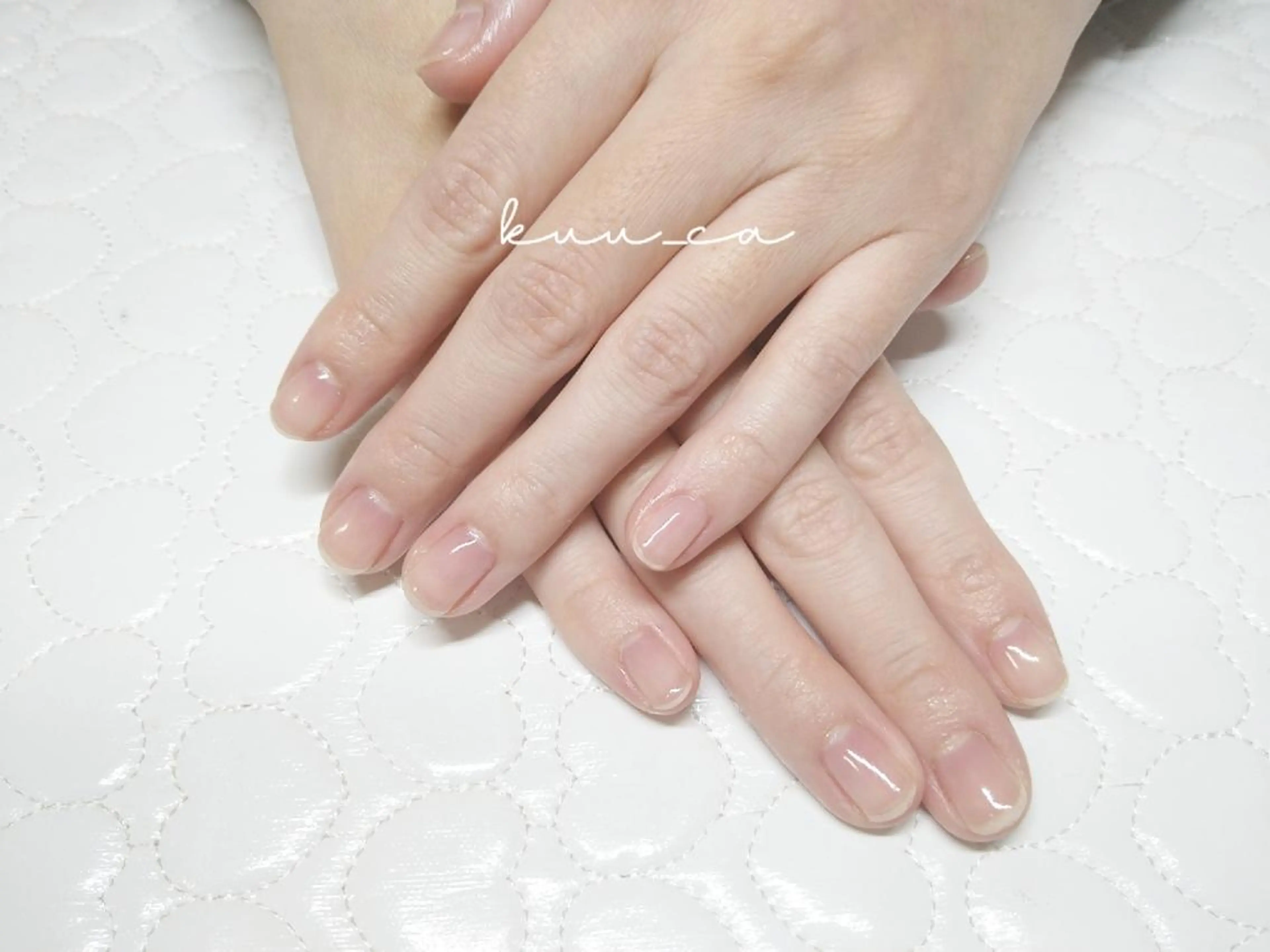 ネイル クリアネイル ハンドネイル nailsalon Natuのネイルデザイン