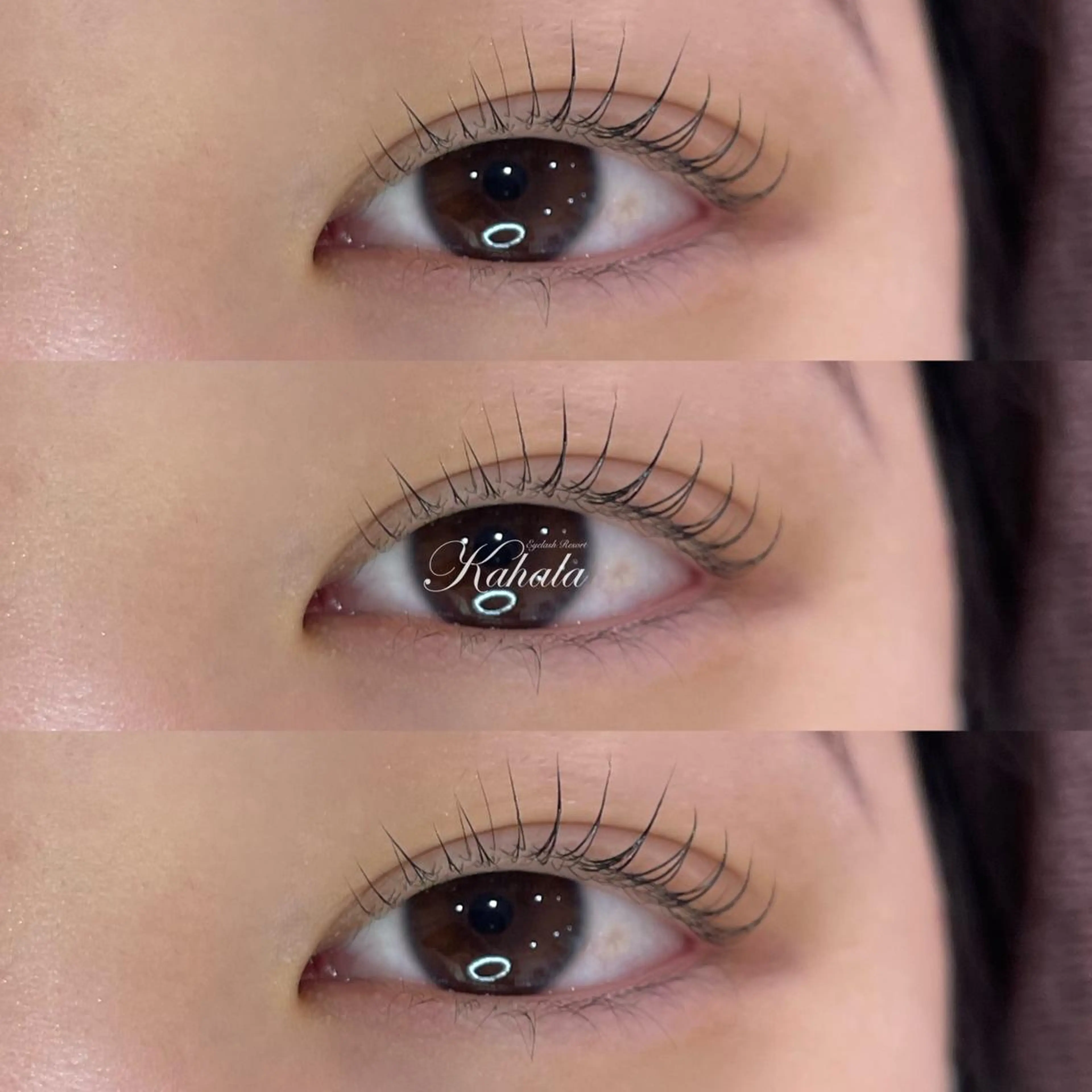 マツエク・マツパ アイラッシュリゾートカハラ 国立店所属・Kahala 無料練習モデルのマツエク・マツパデザイン