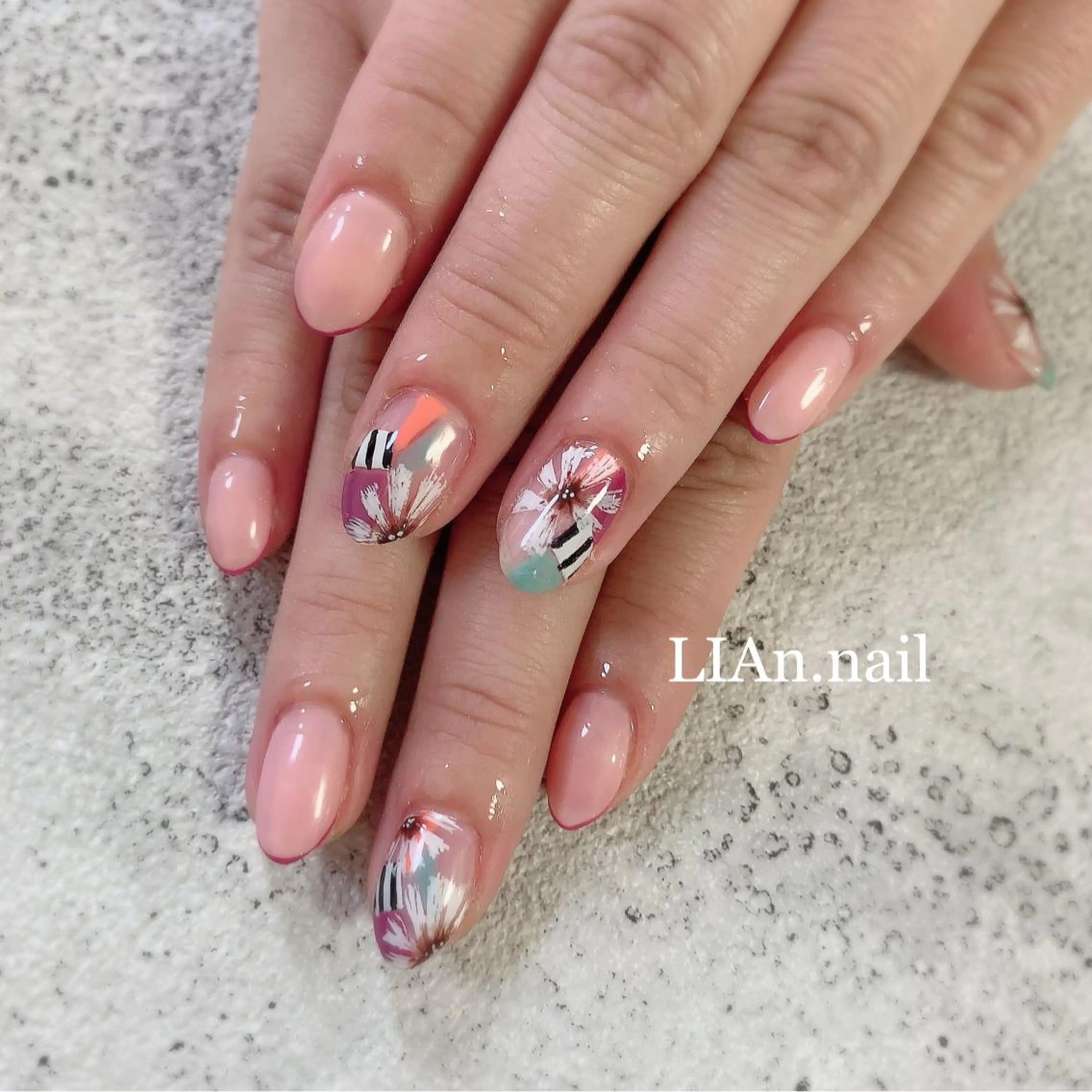 ネイル ジェルネイル Lian nailのネイルデザイン