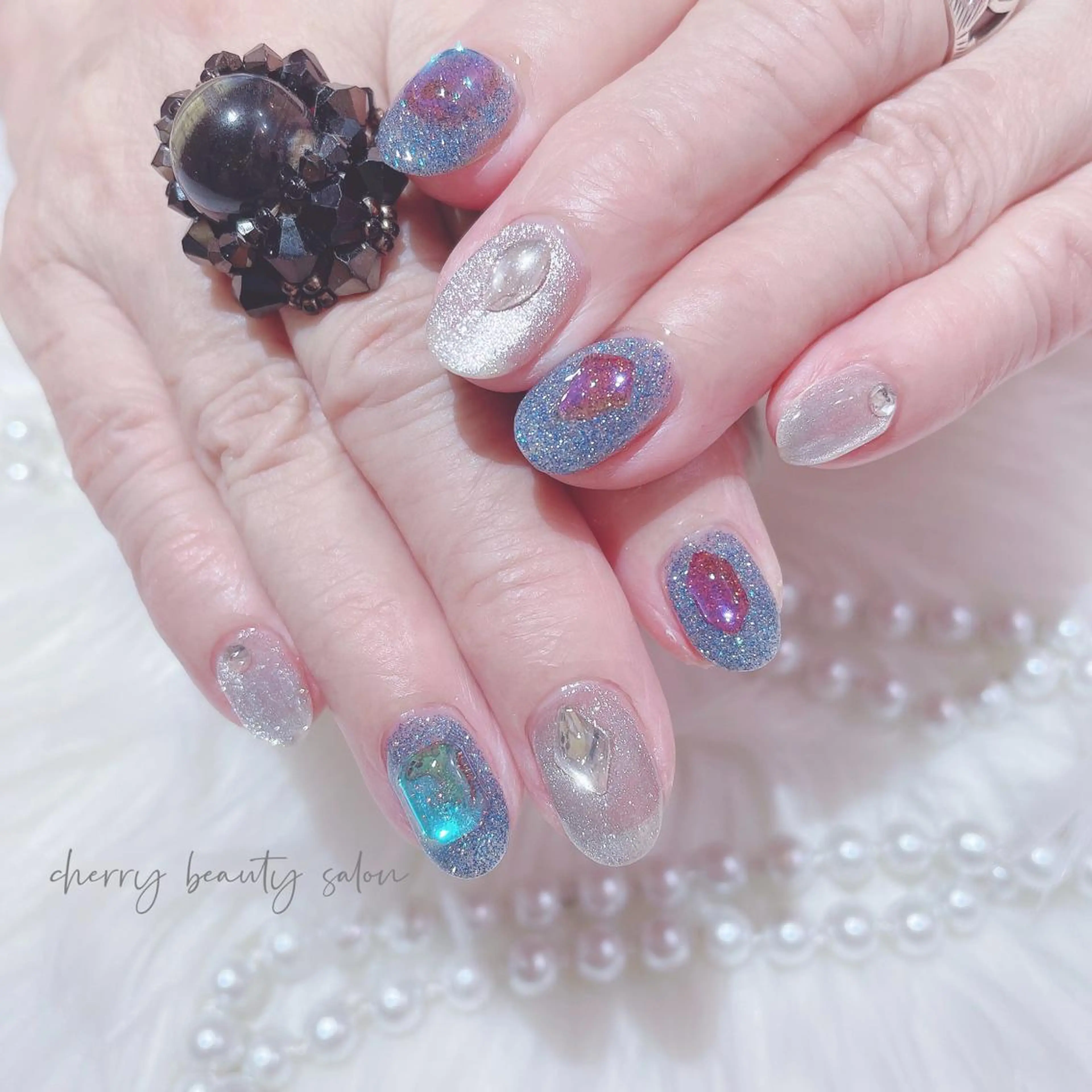 ショート ネイル SAKURA 🍒のネイルデザイン