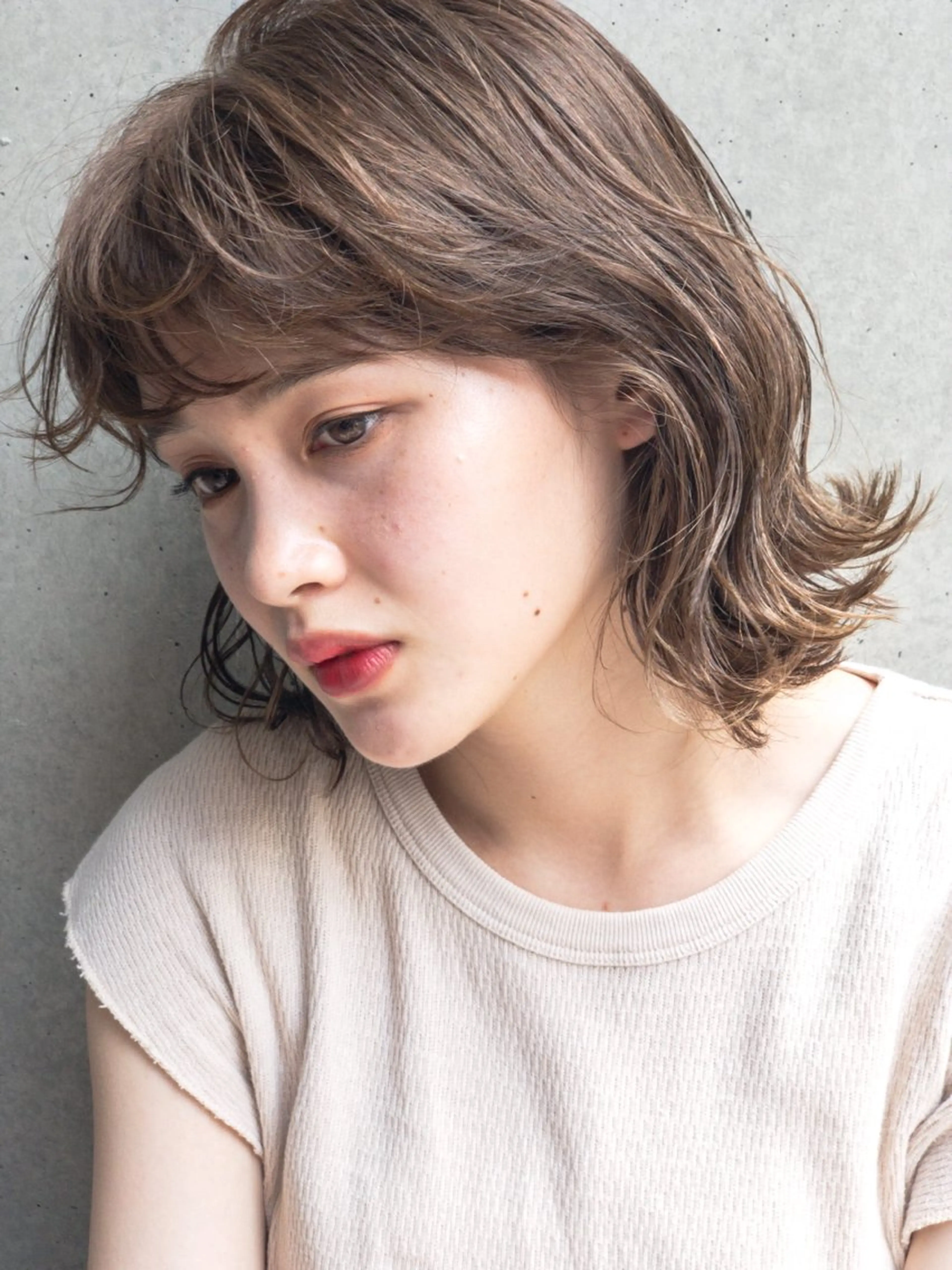 ミディアム ボブ 💗艶カラー💗 CECILのヘアスタイル