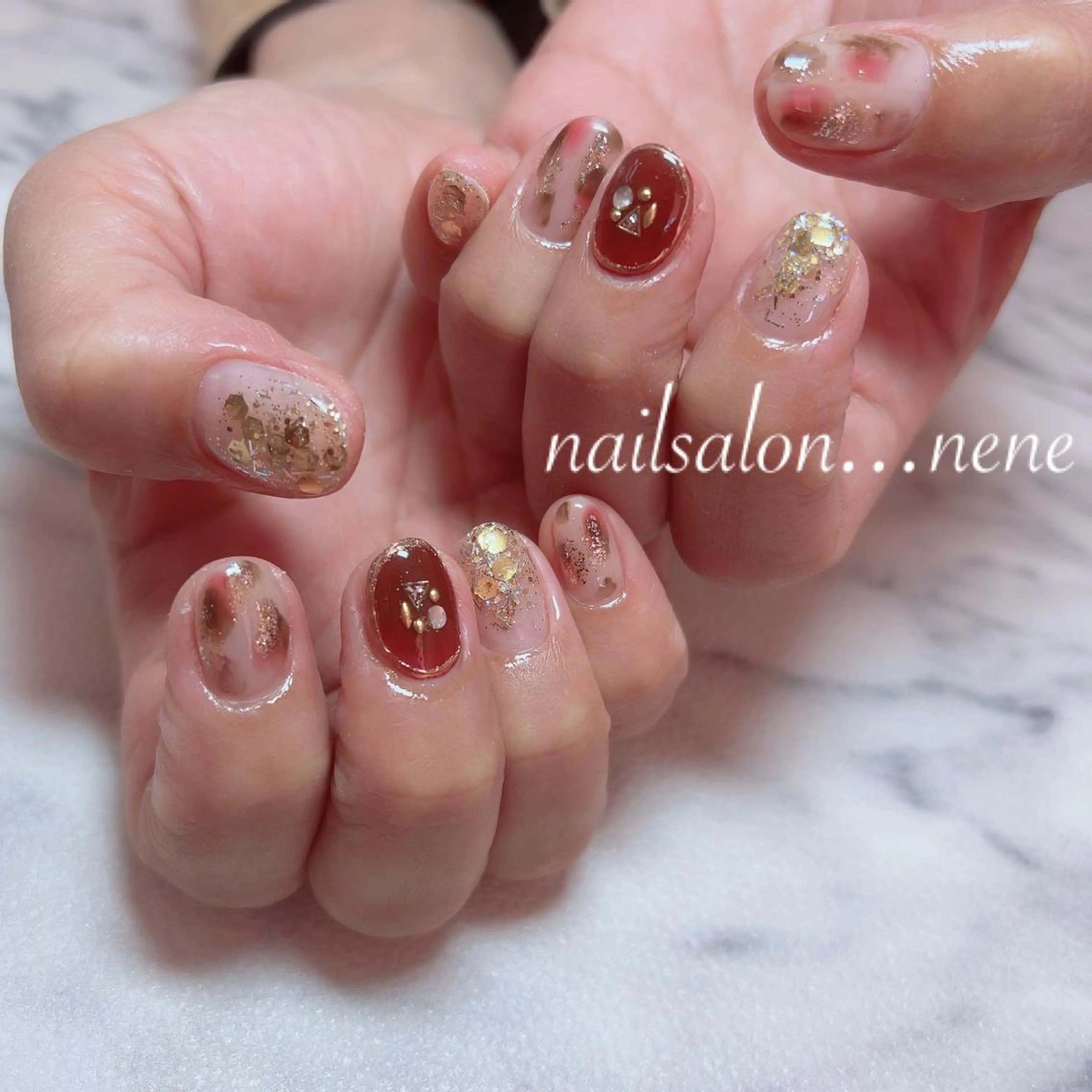 ネイル ニュアンスネイル nailsalon ...neneのネイルデザイン