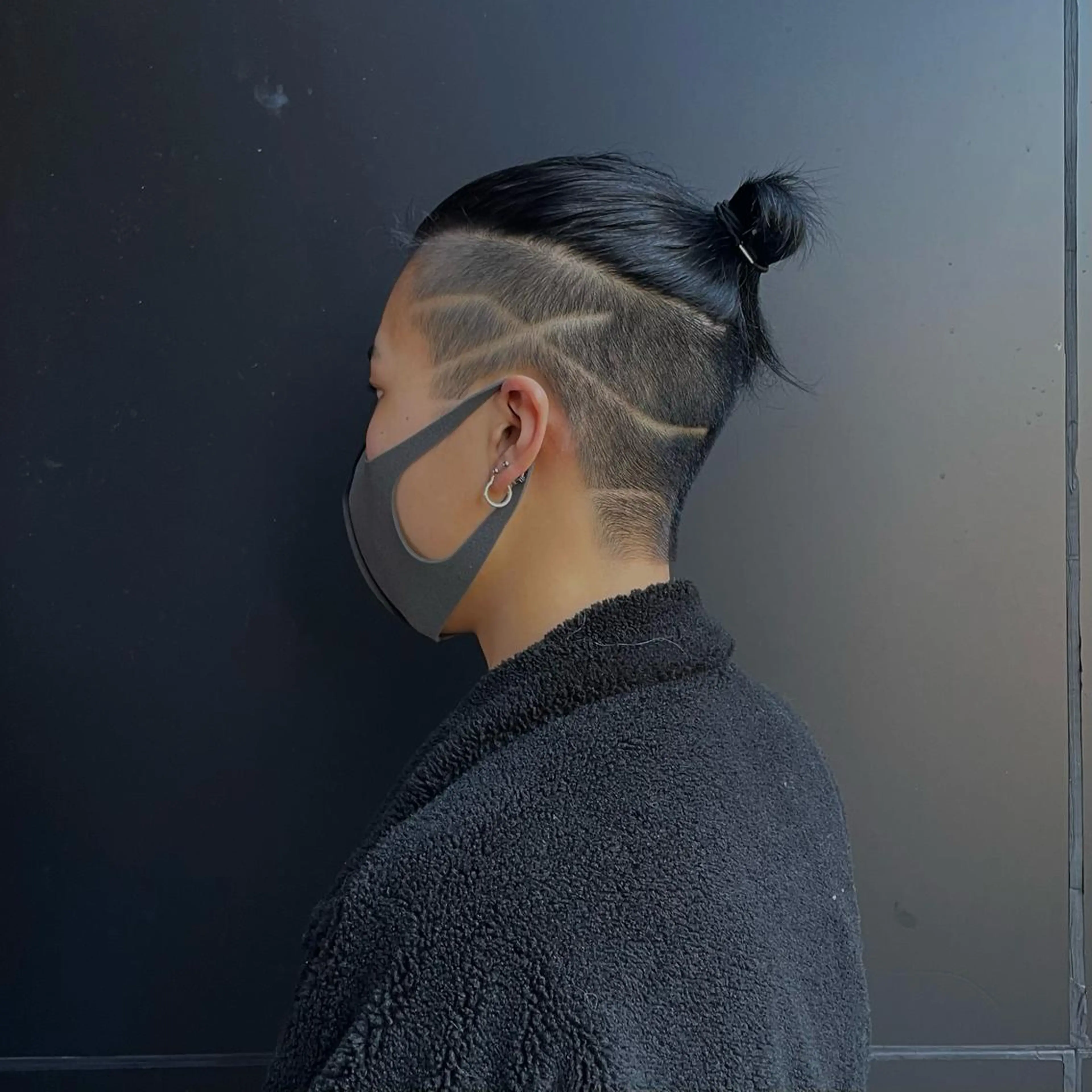 ミディアム メンズ マンバンヘア カット 【柏メンズパーマ職人 】店長　KAZUMAのヘアスタイル