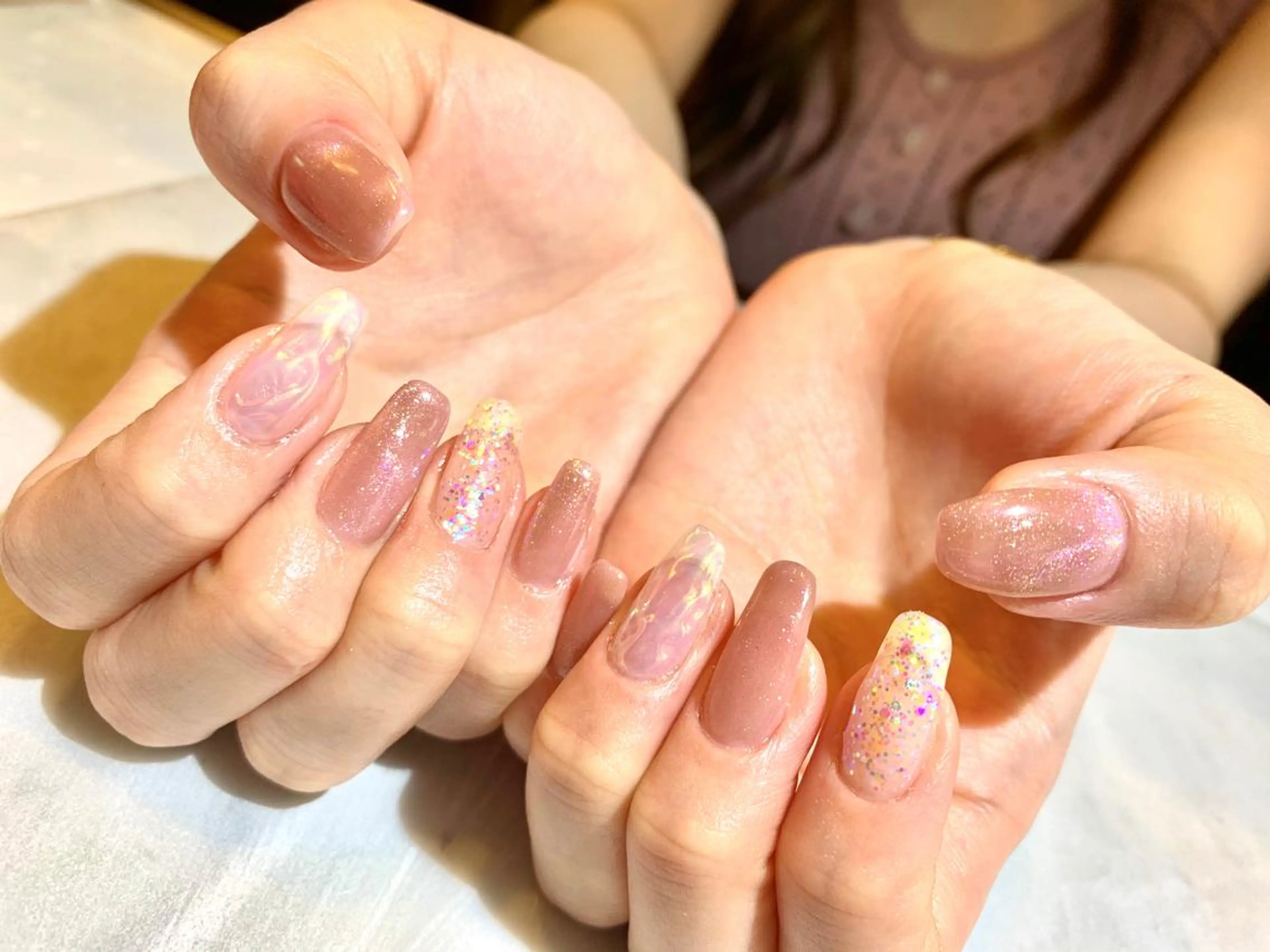 ネイル 持ち込み 水戸 彩夏のネイルデザイン