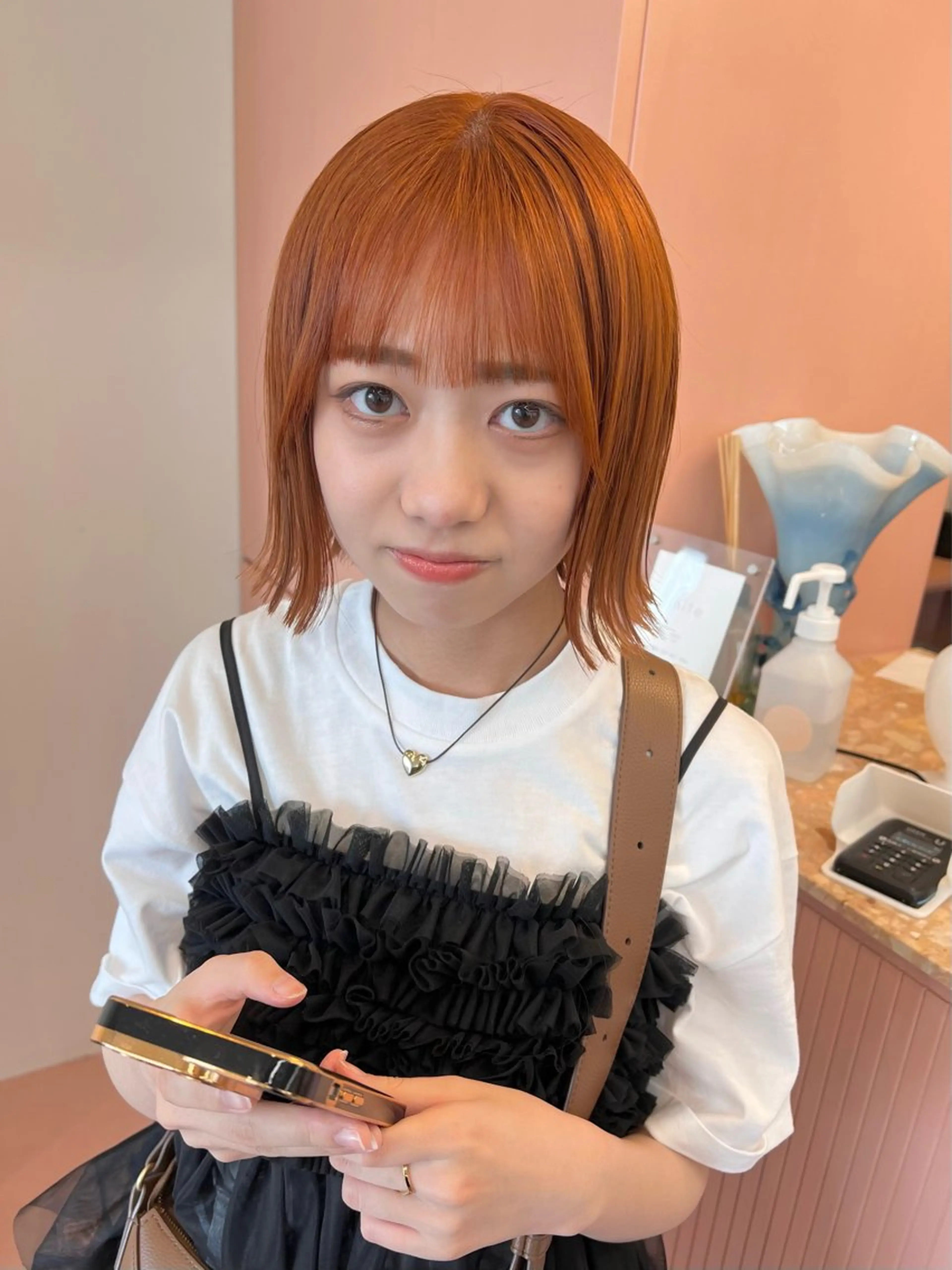 ブリーチ無しダブルカラー + トリートメントの写真