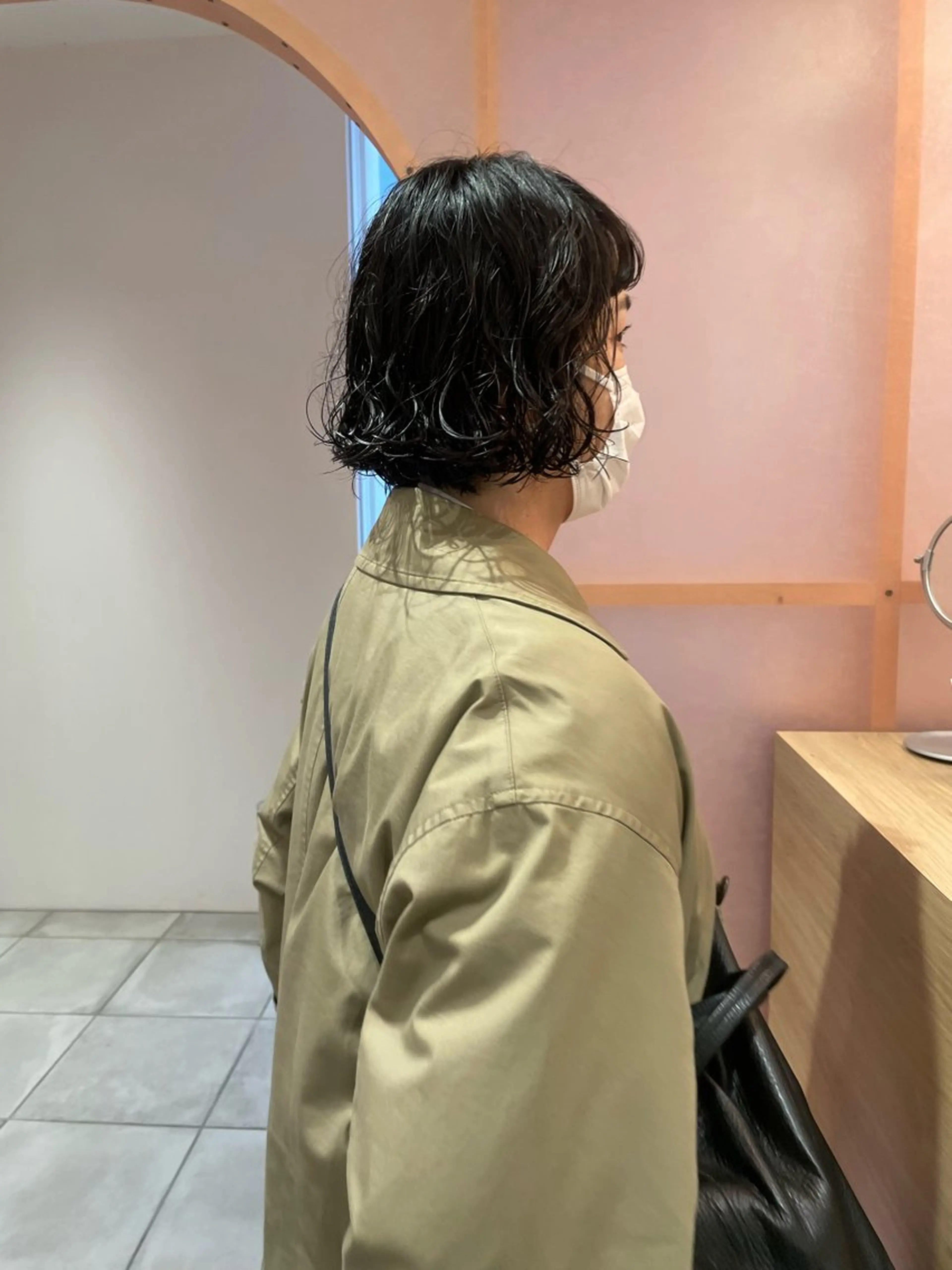 ショート パーマ カット パーマ トリートメント 前原  千尋のヘアスタイル