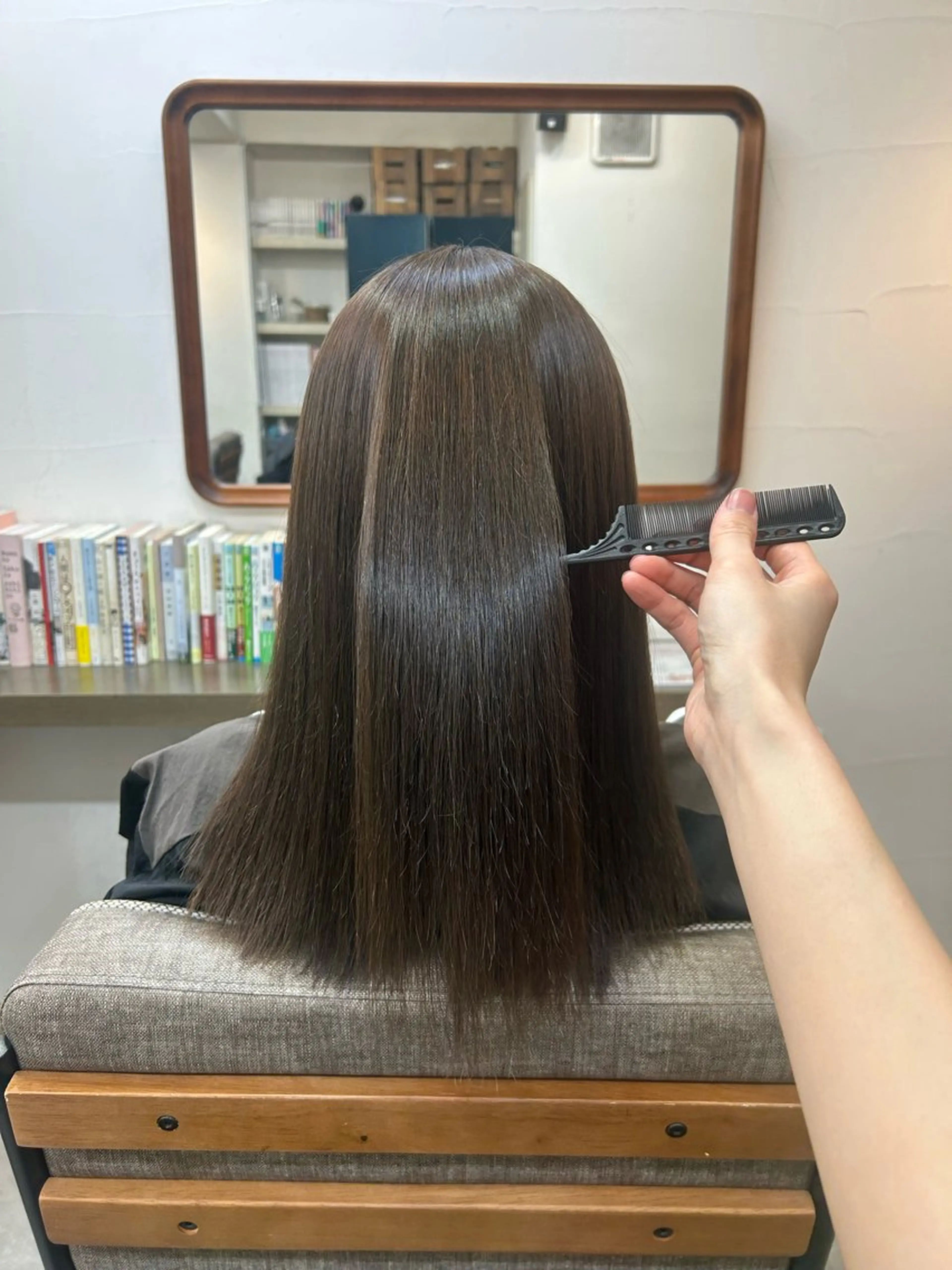 ロング 縮毛矯正 🌱メンズカット募集 中🌱ナノコのヘアスタイル