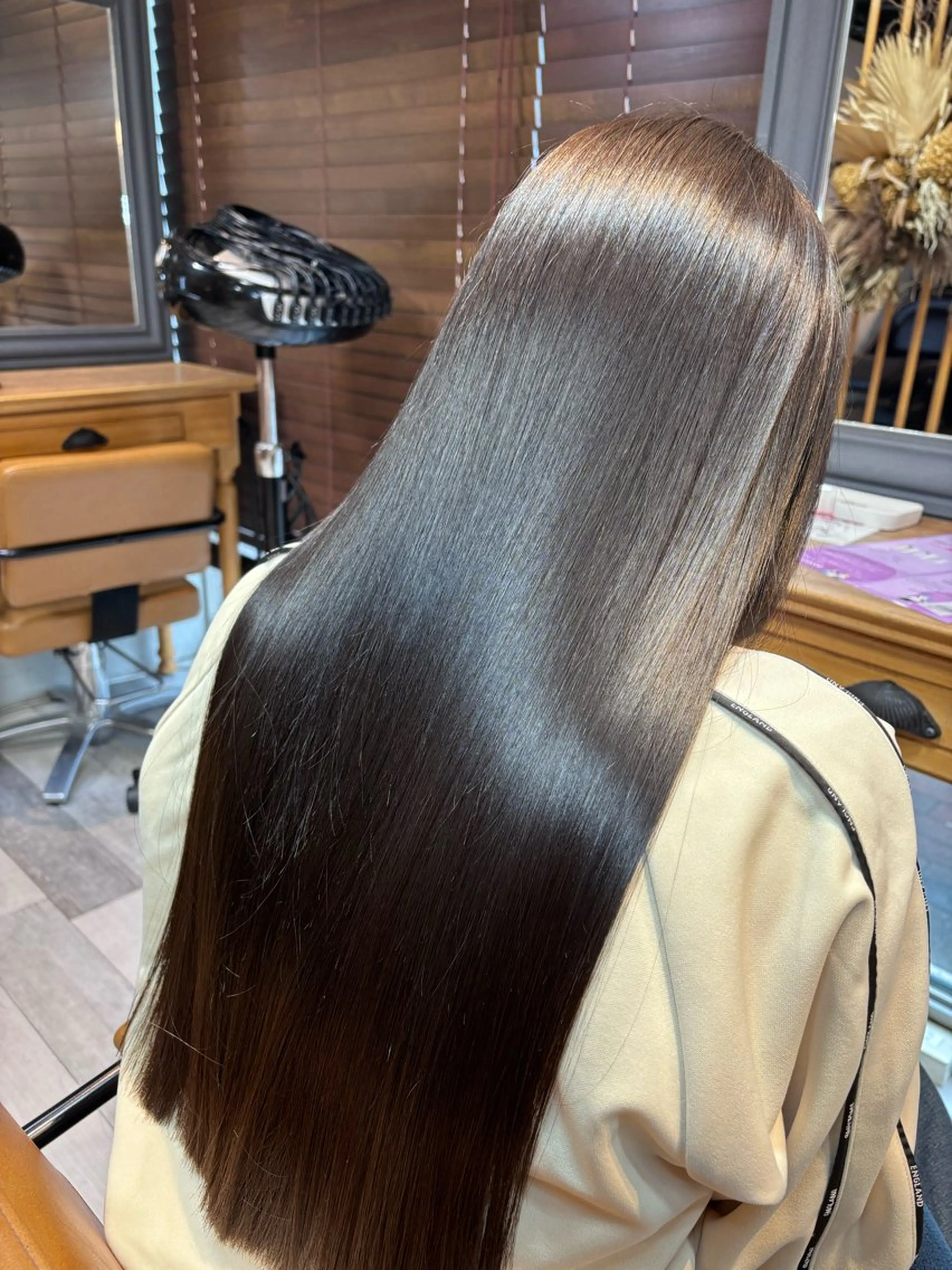 ロング 髪質改善 縮毛矯正 トリートメント トリートメント 岡本樹一 🍁のヘアスタイル