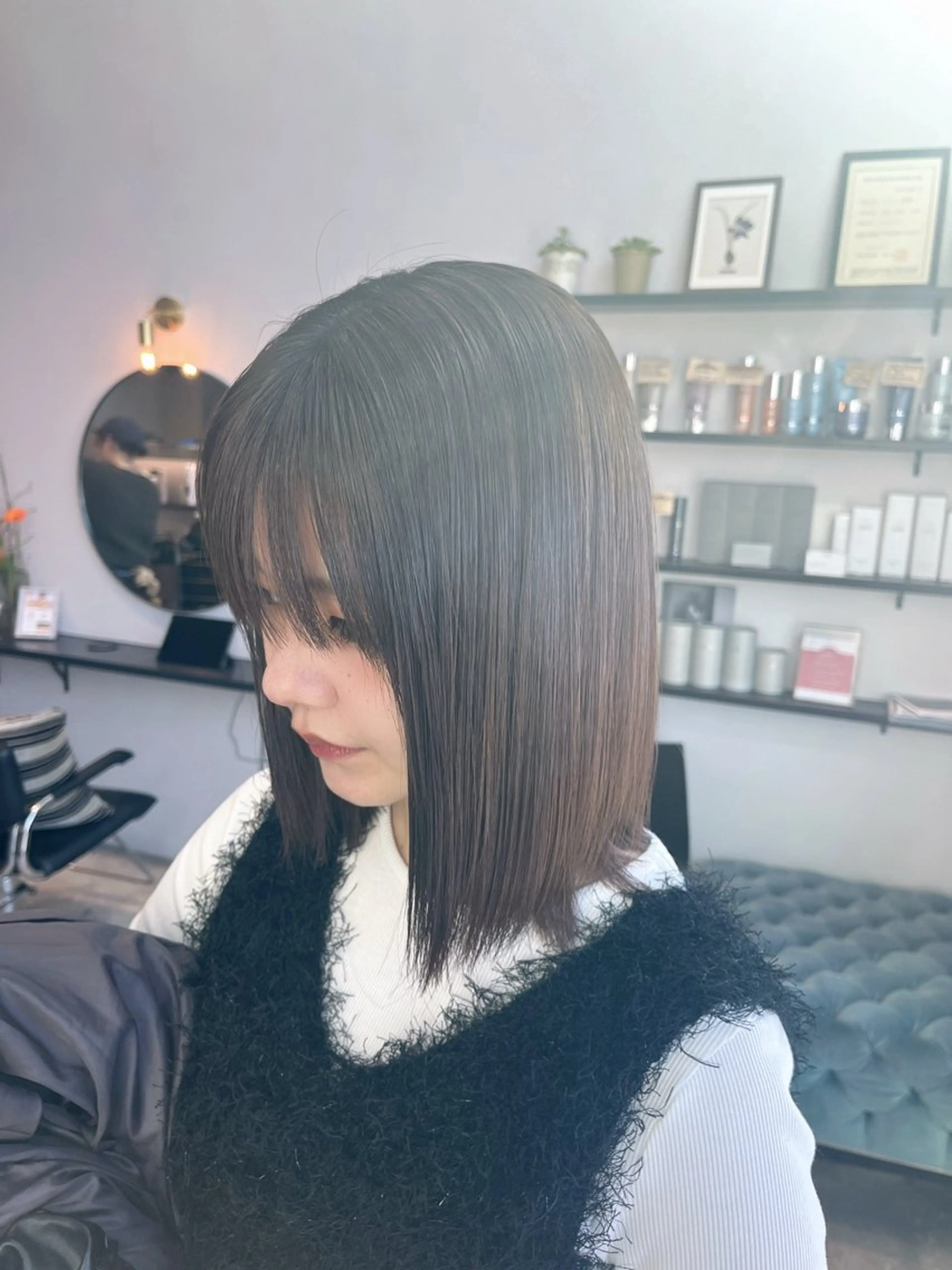 ミディアム 垢抜け/イメチェン color🦩ちあきのヘアスタイル