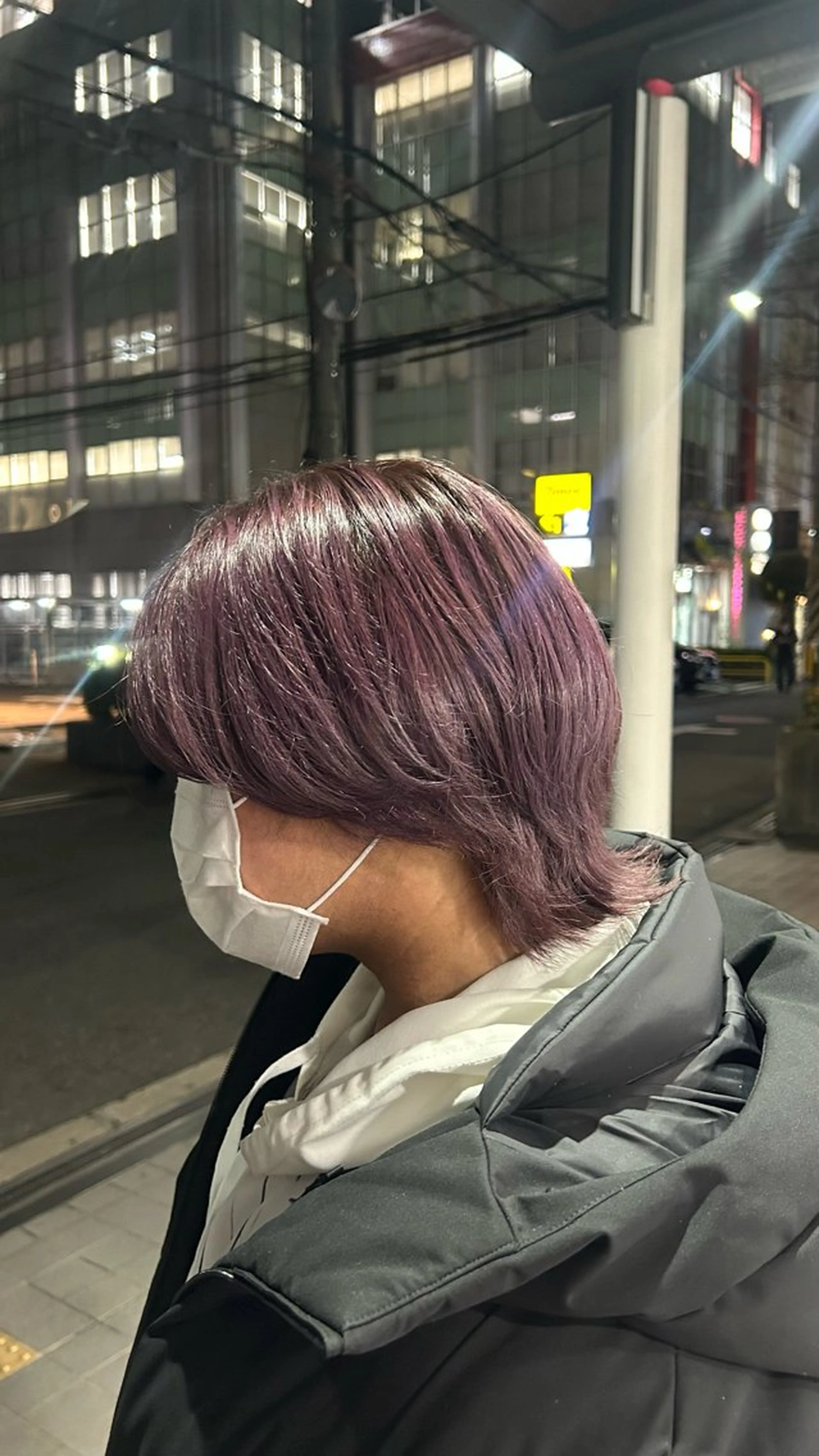 ショート カラー メンズ ダブルカラー ラベンダーカラー Vers所属・ほのか/西大橋/ /堀江/四ツ橋のヘアスタイル