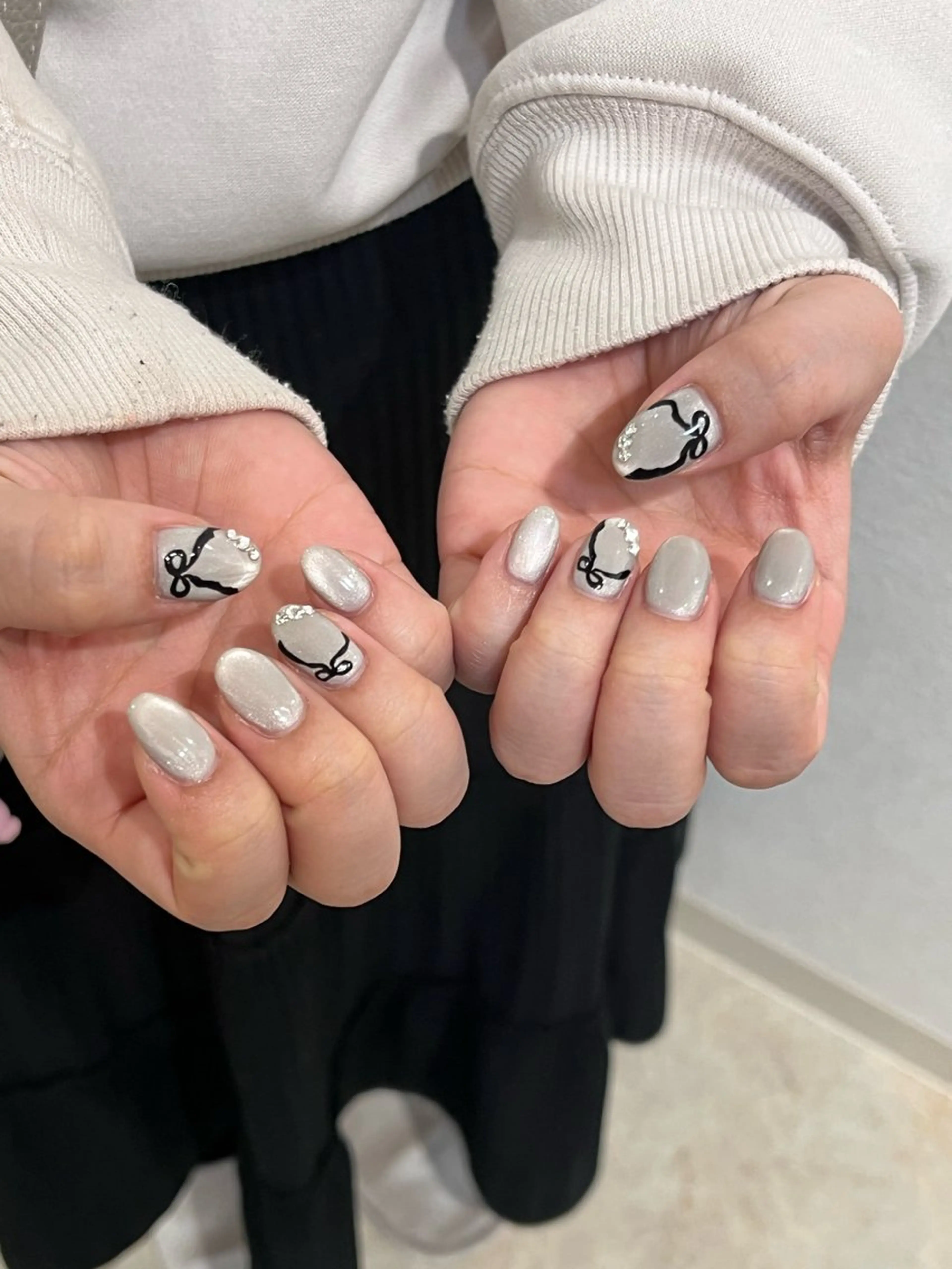 【オフ有】ハンド💅🏻トレンド定額デザイン💚¥6,000~¥8,000の写真