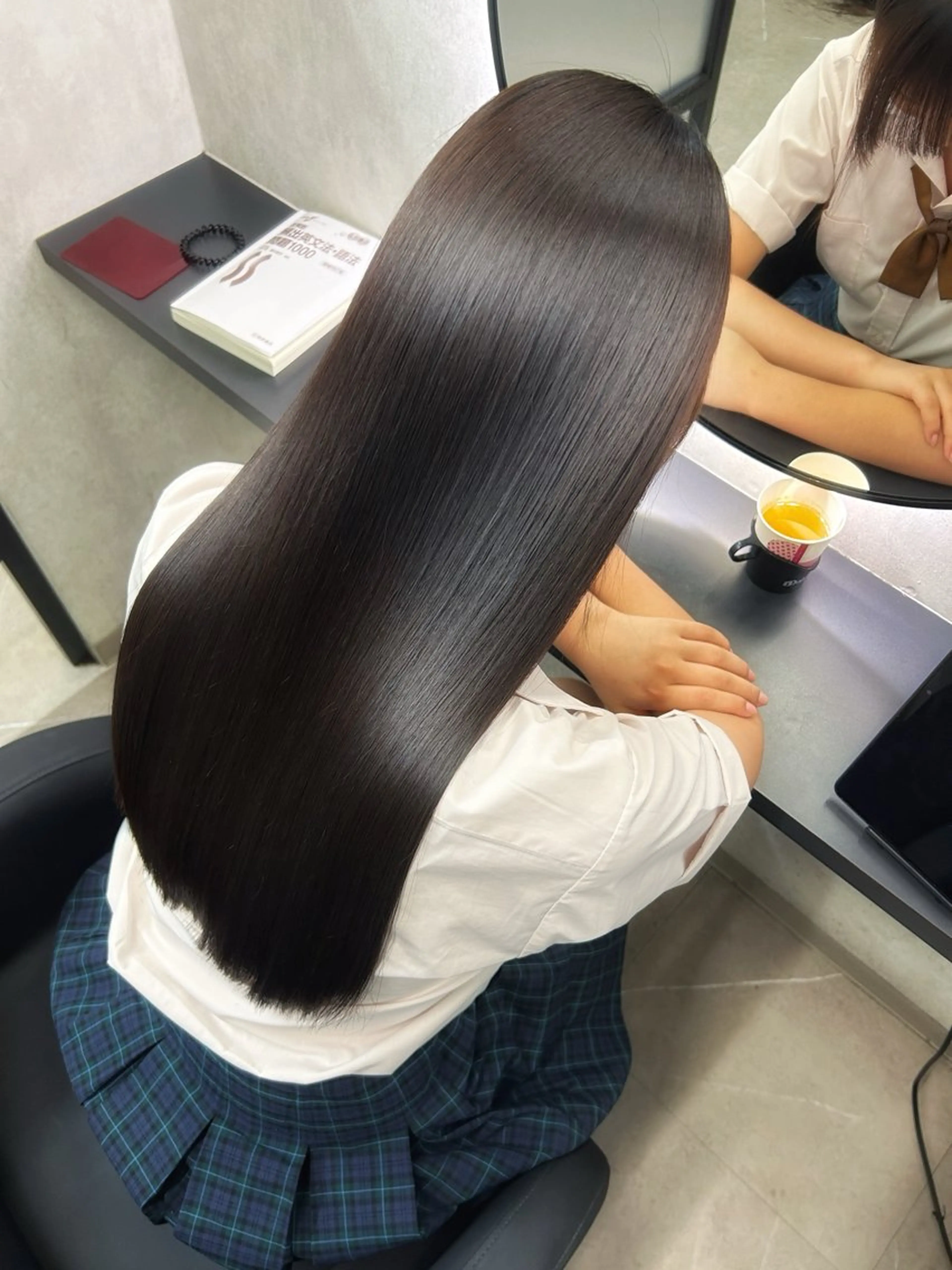 ロング 髪質改善 韓国風ヘア ロング 縮毛矯正 新宿/美髪矯正 髪質改善/韓国風山本のヘアスタイル