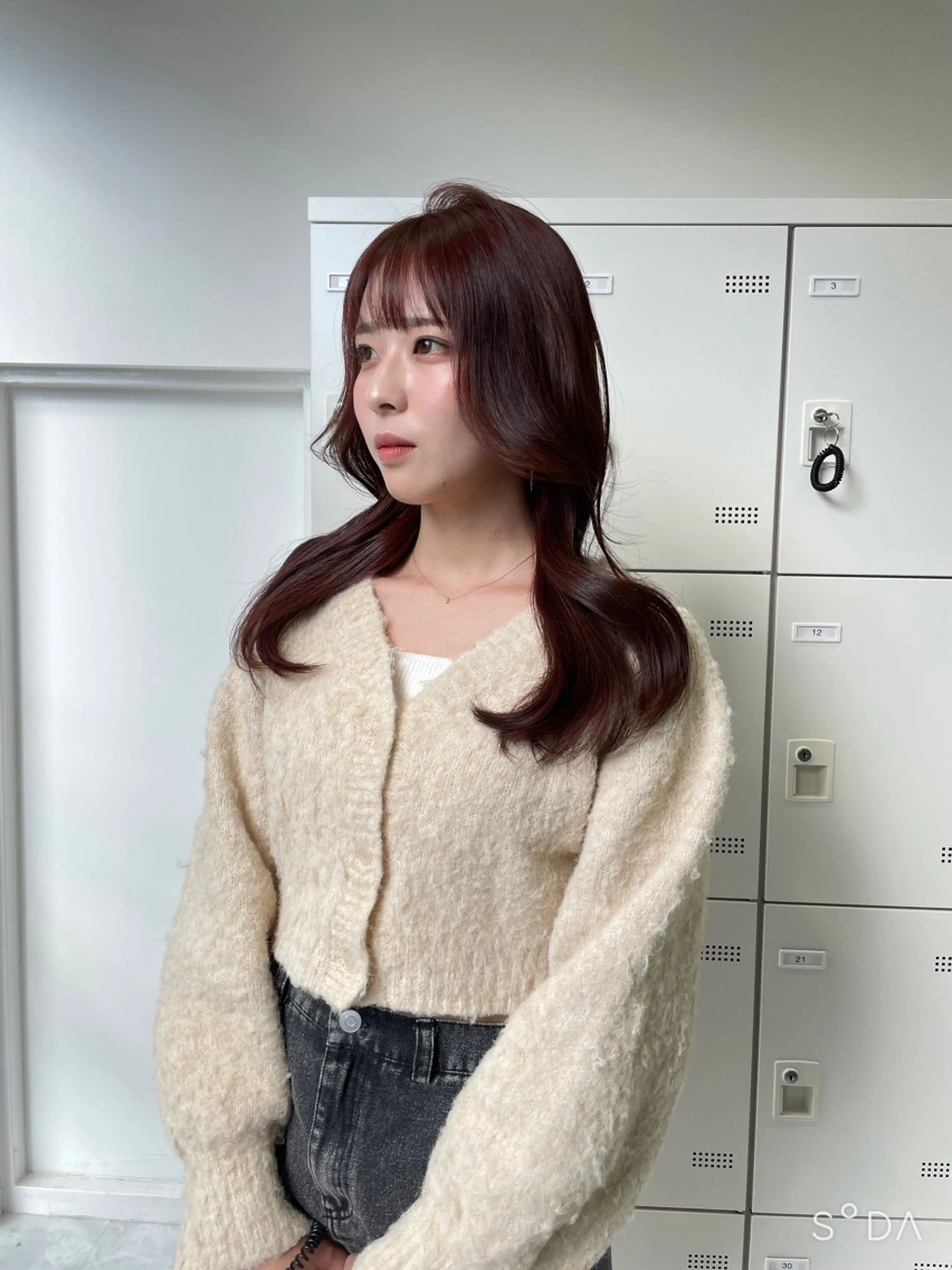 ミディアム MOE 福岡韓国ヘア✧︎のヘアスタイル