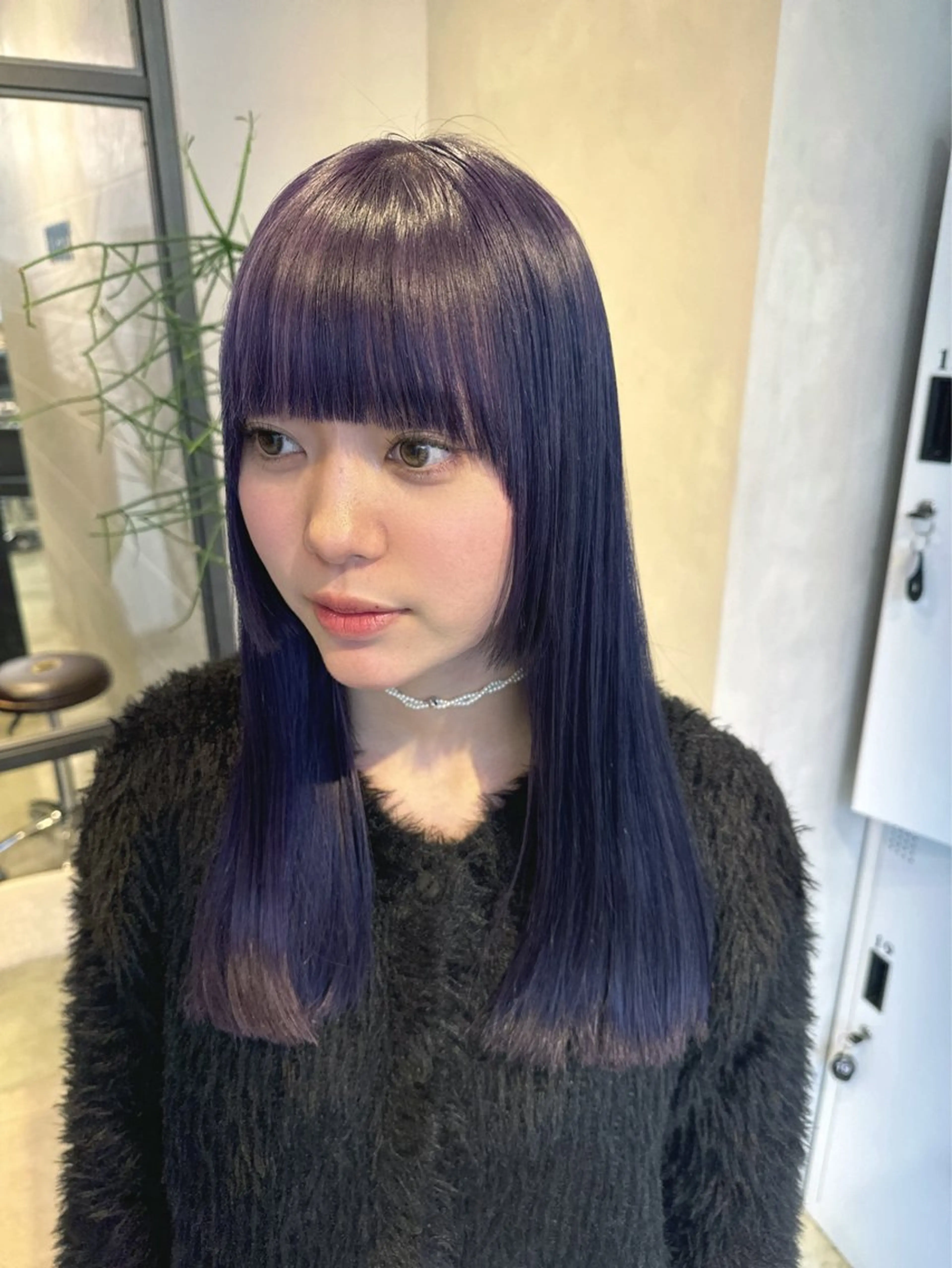 ロング カラー ブルーカラー カット ヘアカラー トリートメント 透明感カラー✨艶髪 制作🌱山根あゆみのヘアスタイル
