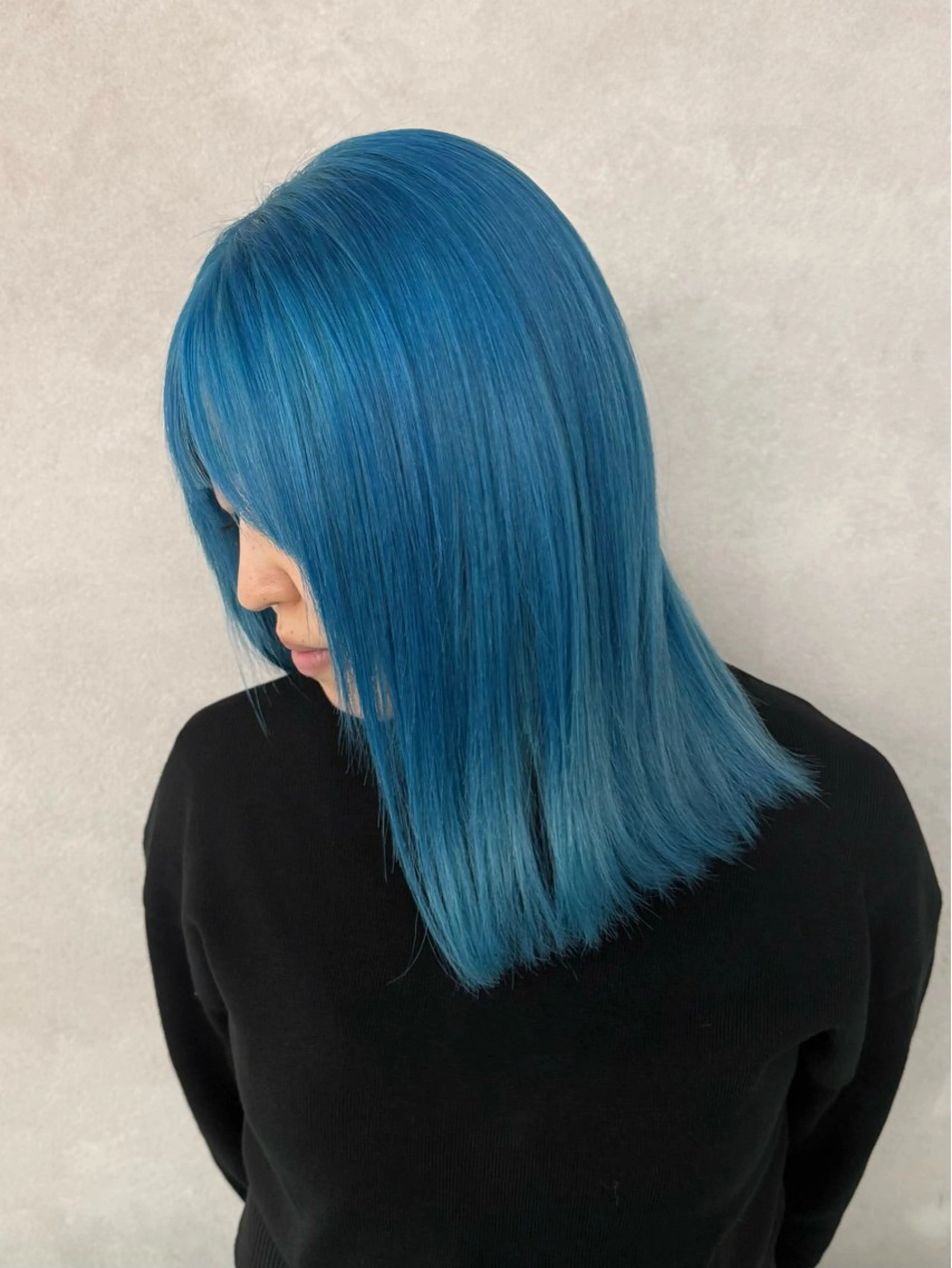 セミロング 韓国風ヘア レイヤーカット 似合わせカット 森貝 洋亮のヘアスタイル