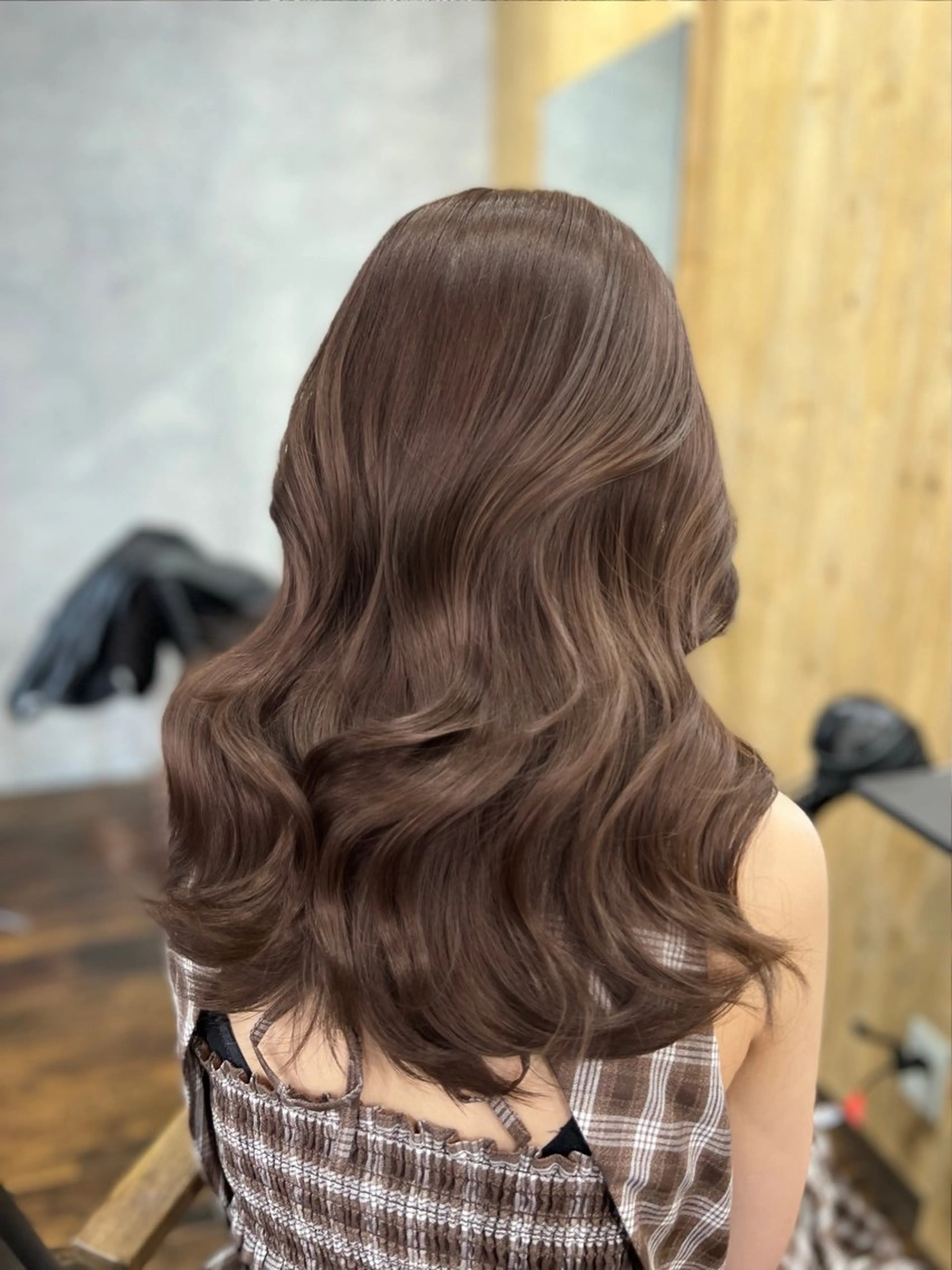 セミロング カラー ヘアアレンジ 韓国レイヤー/ 顔周り💕田中将吾のヘアスタイル