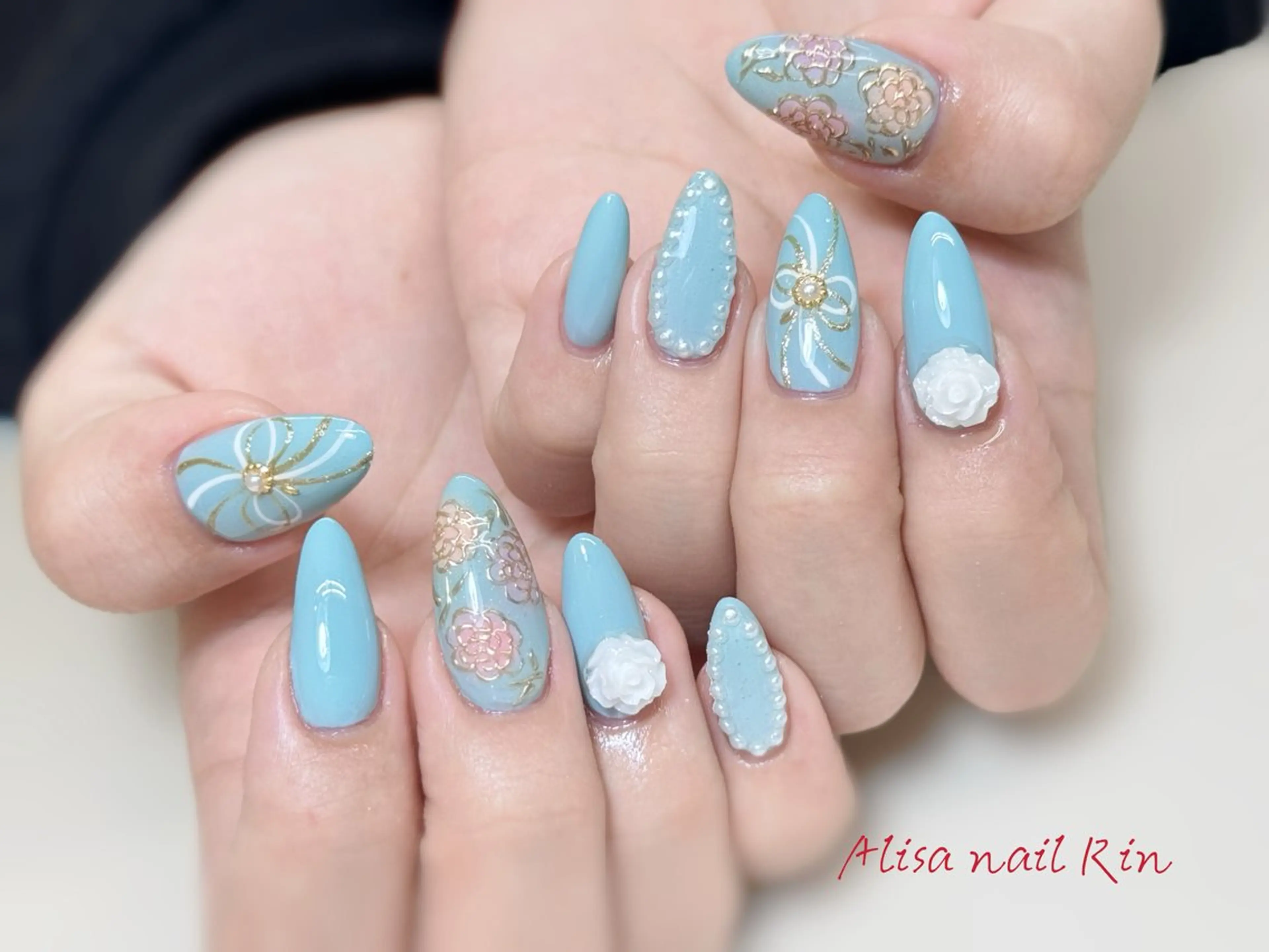 ネイル アートネイル 成人式 Alisa nail Rinのネイルデザイン