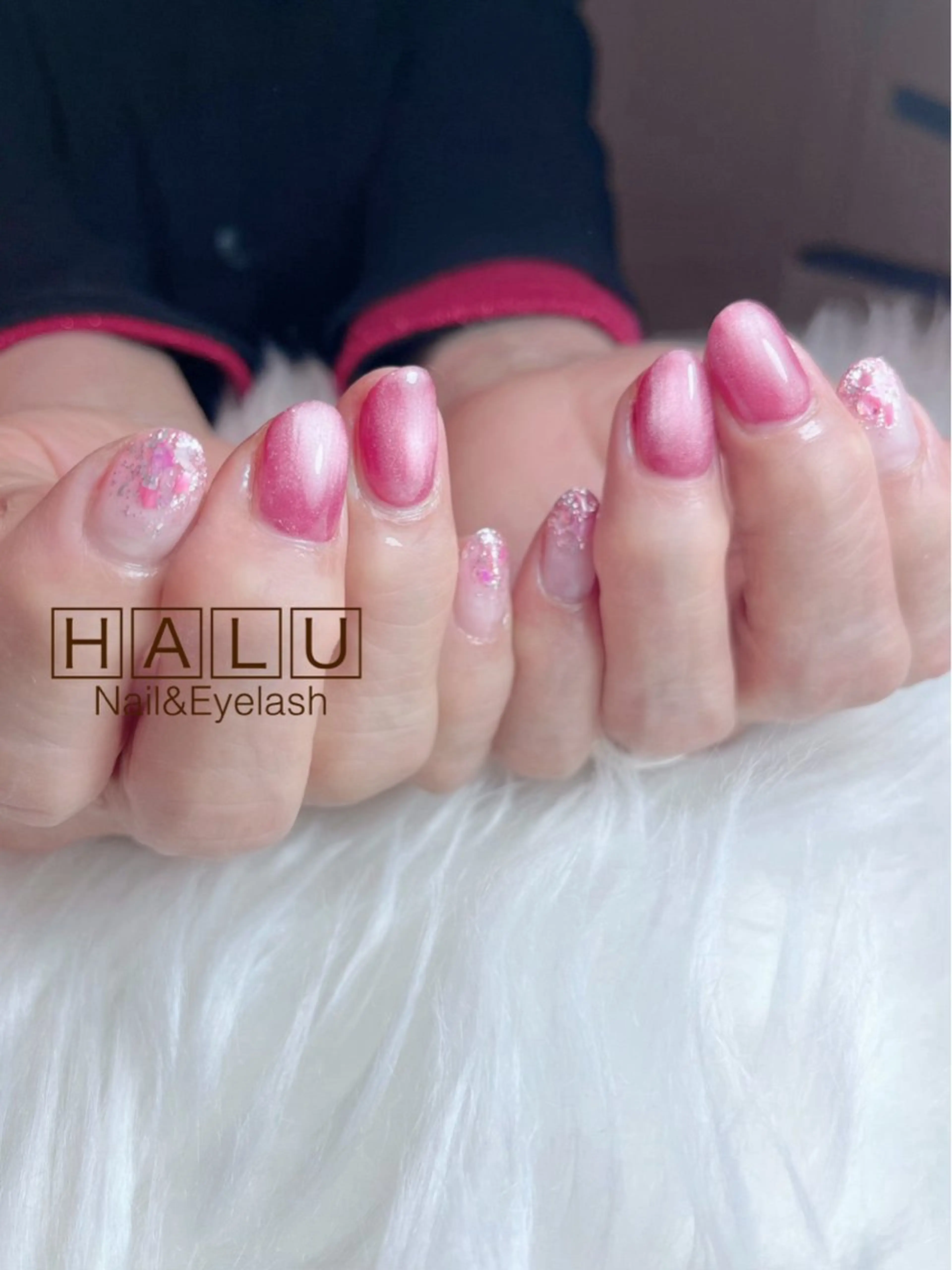 ネイル キラキラネイル マグネットネイル HALU ハルのネイルデザイン