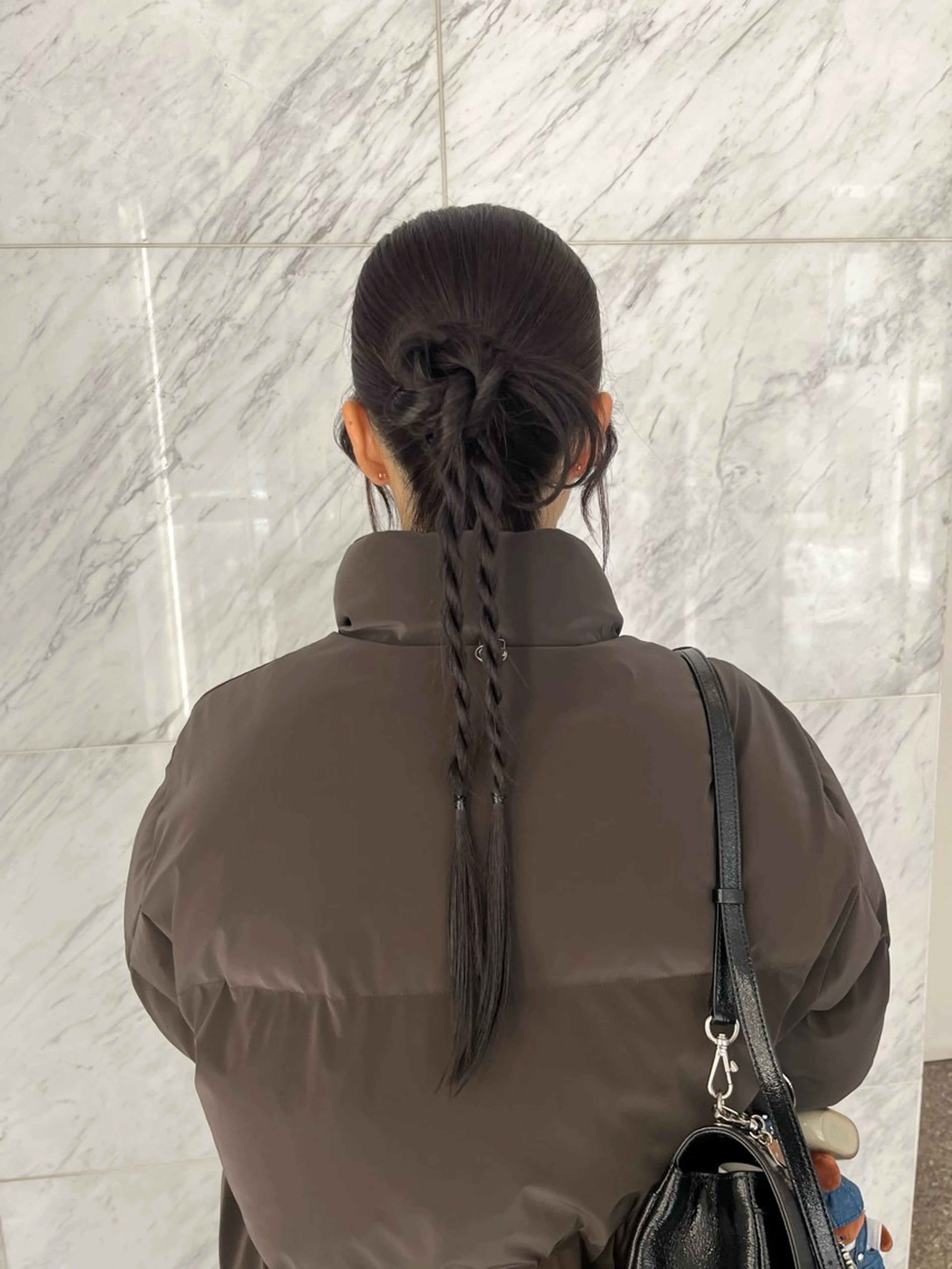 ロング ヘアセット 韓国風ヘア さらのヘアスタイル