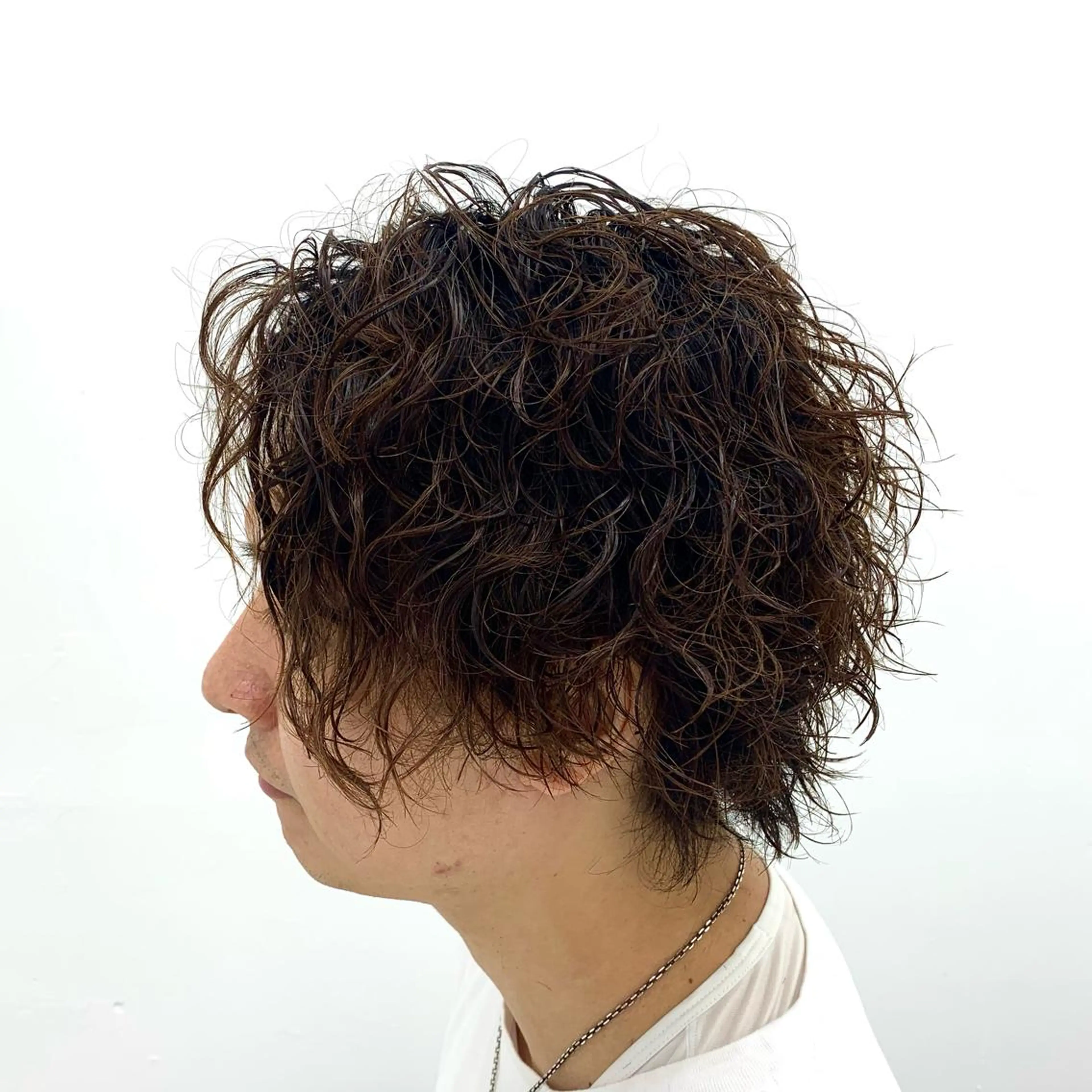 ミディアム パーマ ミディアムパーマ プードルパーマ カット パーマ 柏メンズカットパーマ NO.1タイチのヘアスタイル