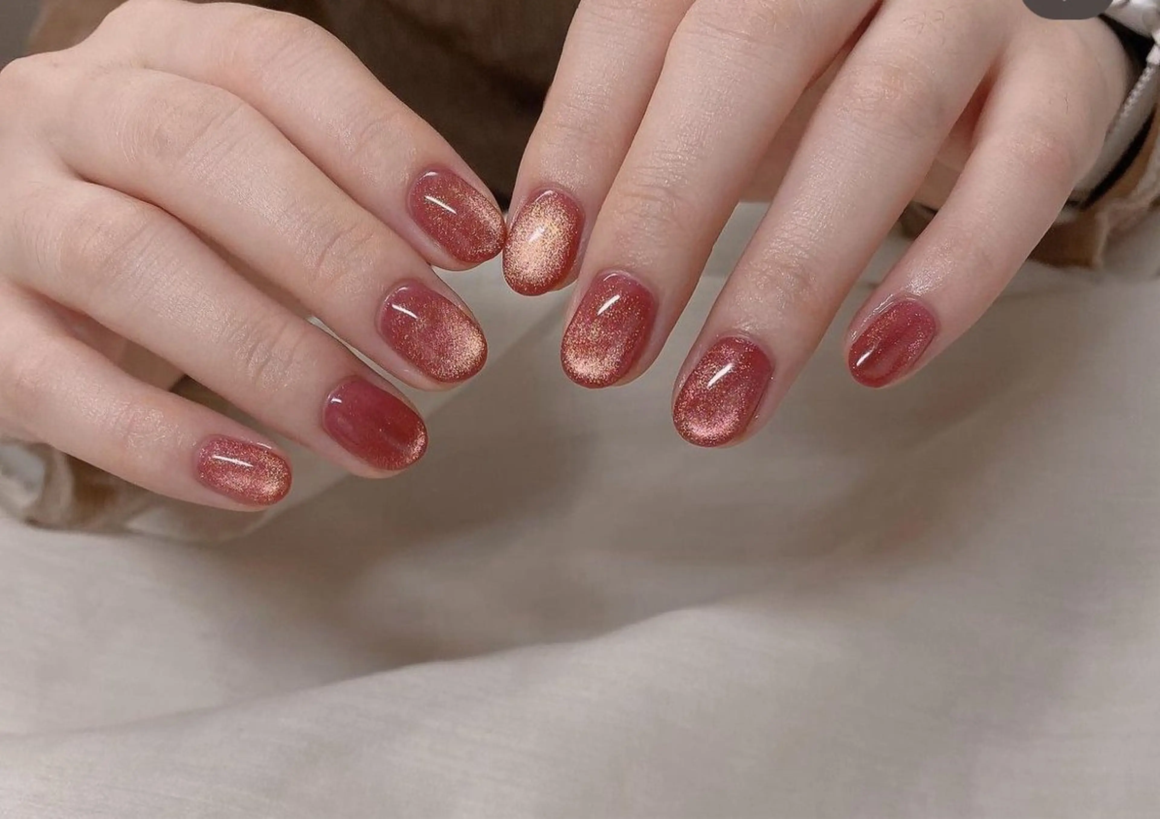 (オフ有り,ケヤ込み✨)マグネット🧲ネイル💅の写真