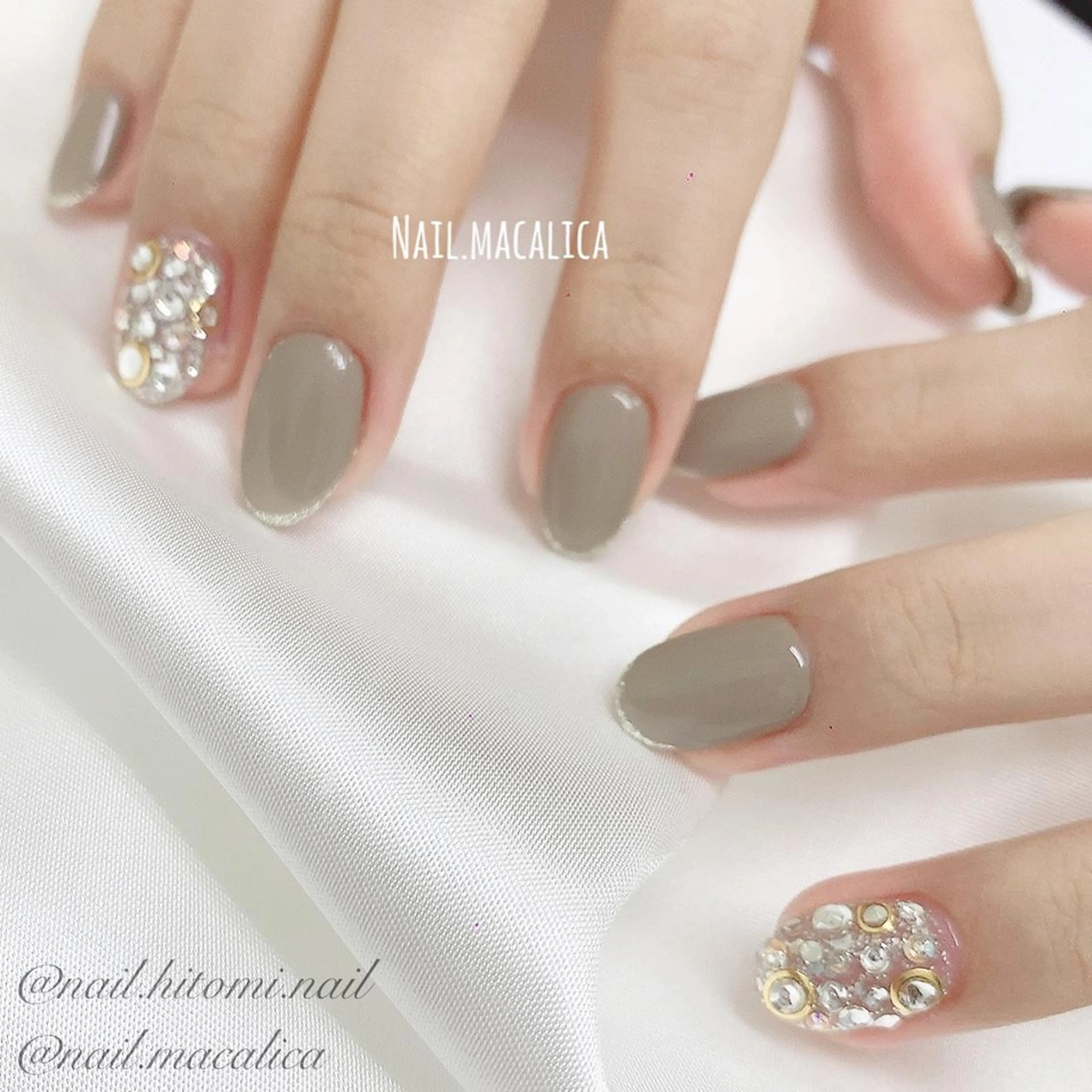 ネイル ラメ(グリッター) ワンカラーネイル ハンドネイル Nail macalicaのネイルデザイン