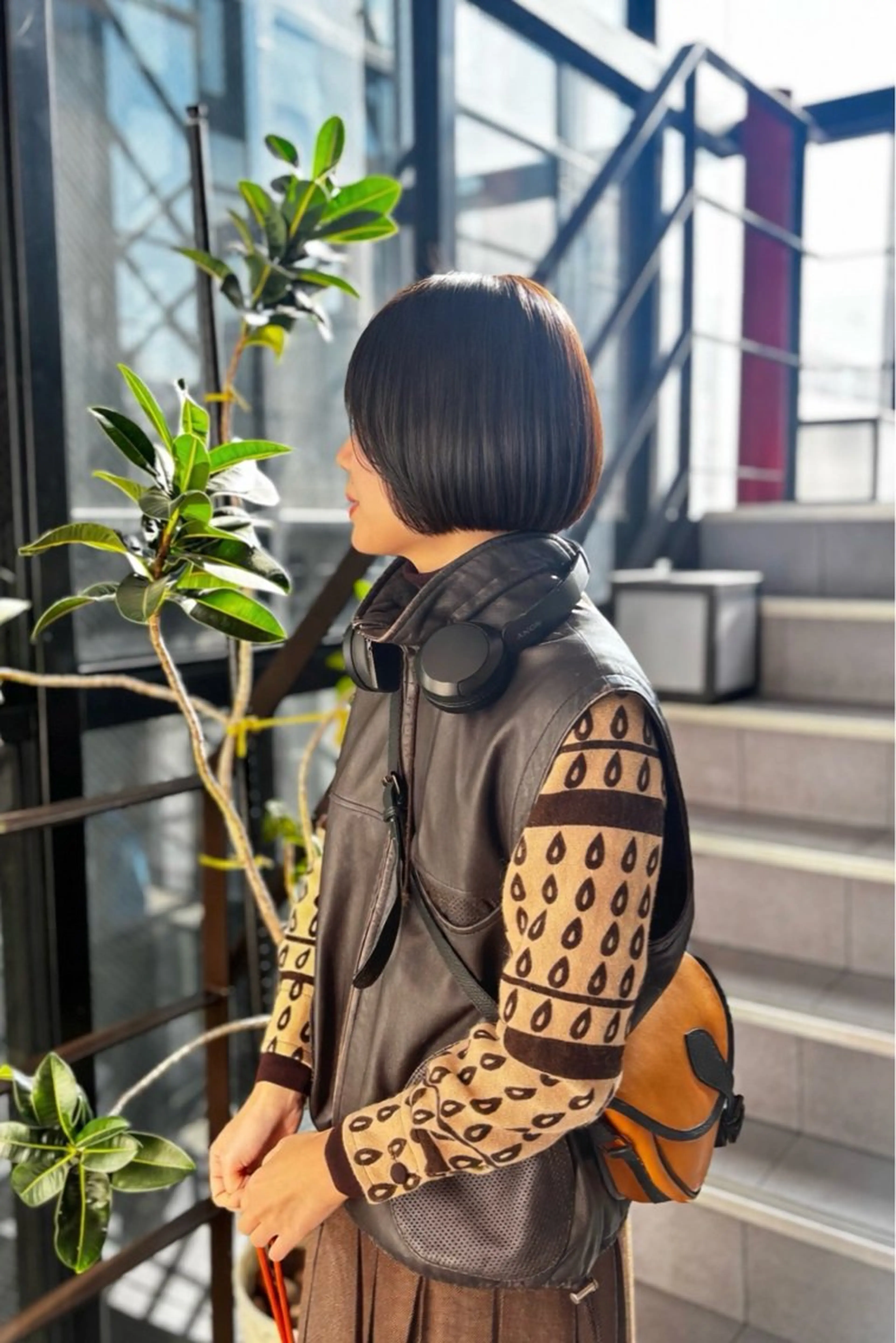 ショート ボブ カット ヘアカラー 白土 さくらのヘアスタイル