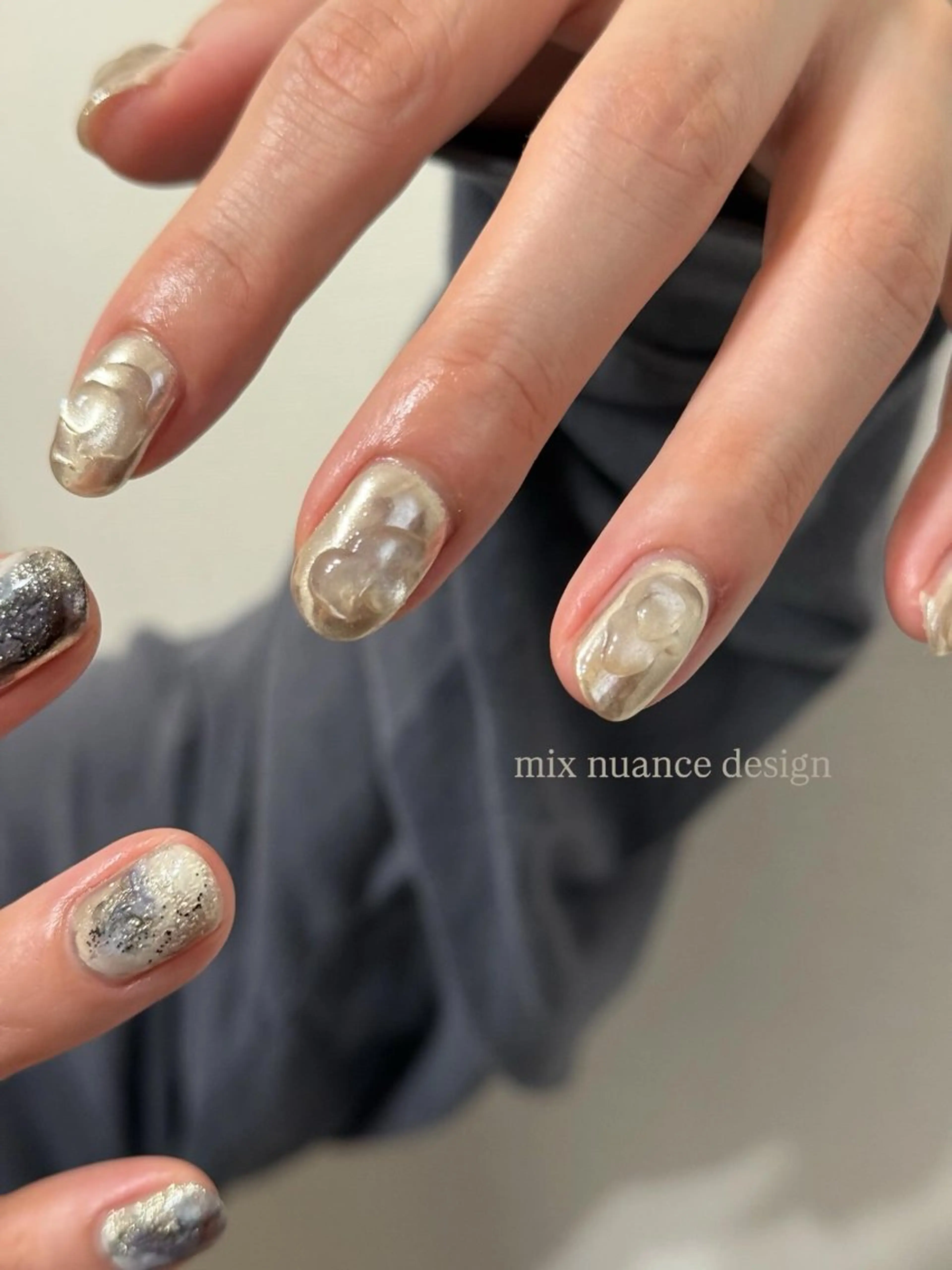 ネイル ハンドネイル フットネイル kiii.__ ✴︎*のネイルデザイン