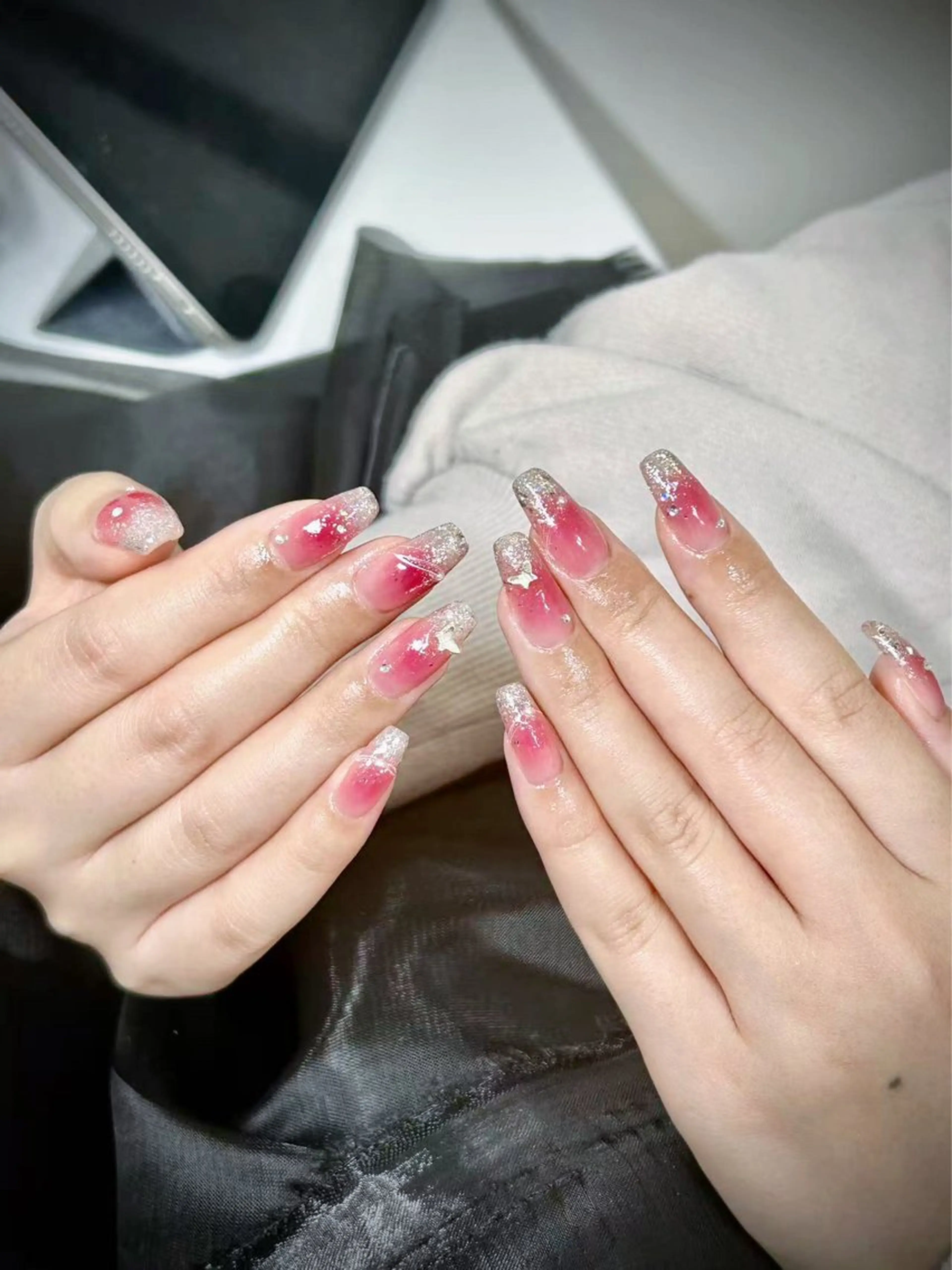 ネイル スカルプネイル シンプルネイル Lunailsalon所属・Lu nailsalonのネイルデザイン