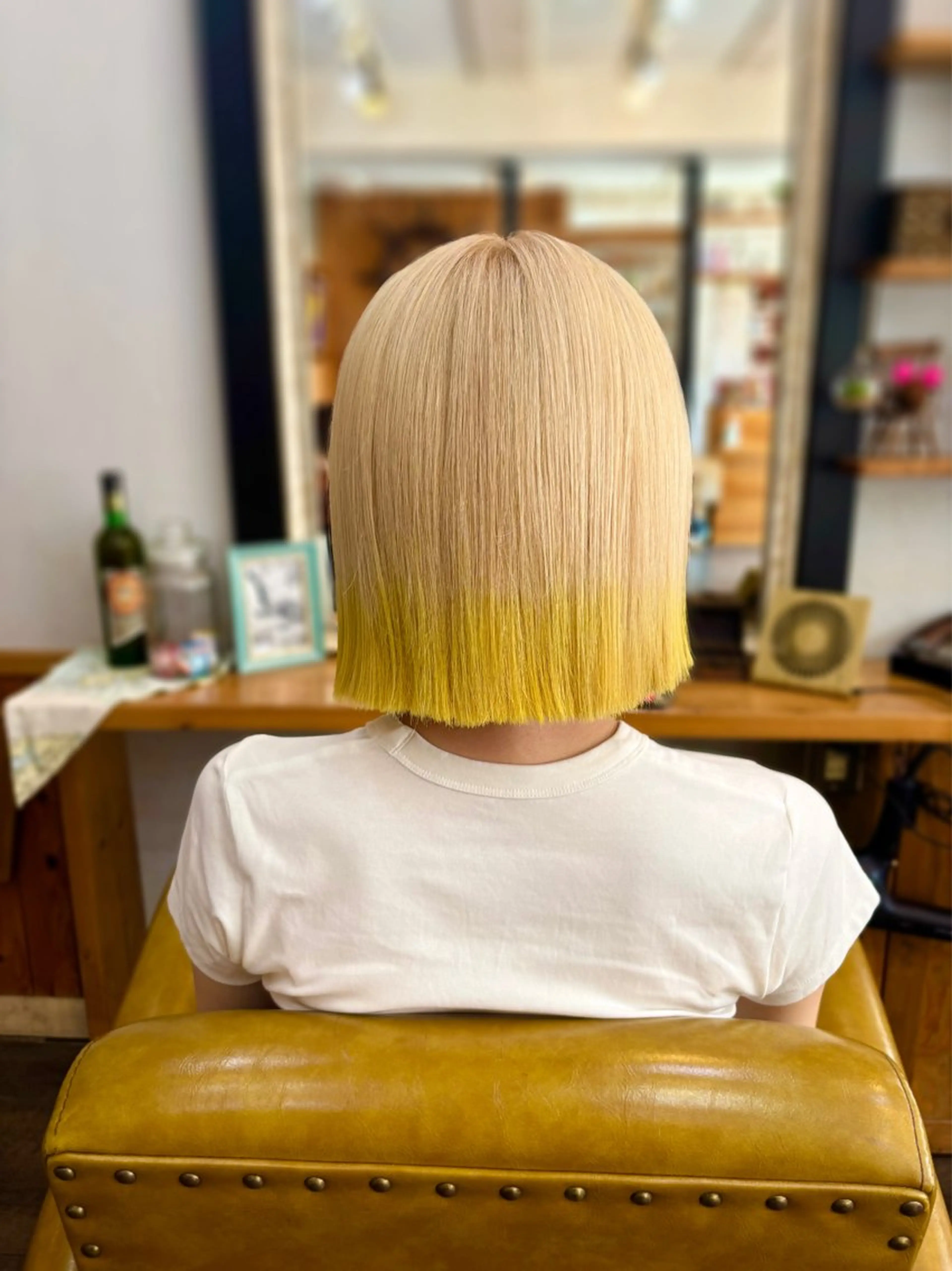 ミディアム カラー イエローカラー ヘアカラー 立川 allu所属・立川 allu｜細谷 ションのヘアスタイル