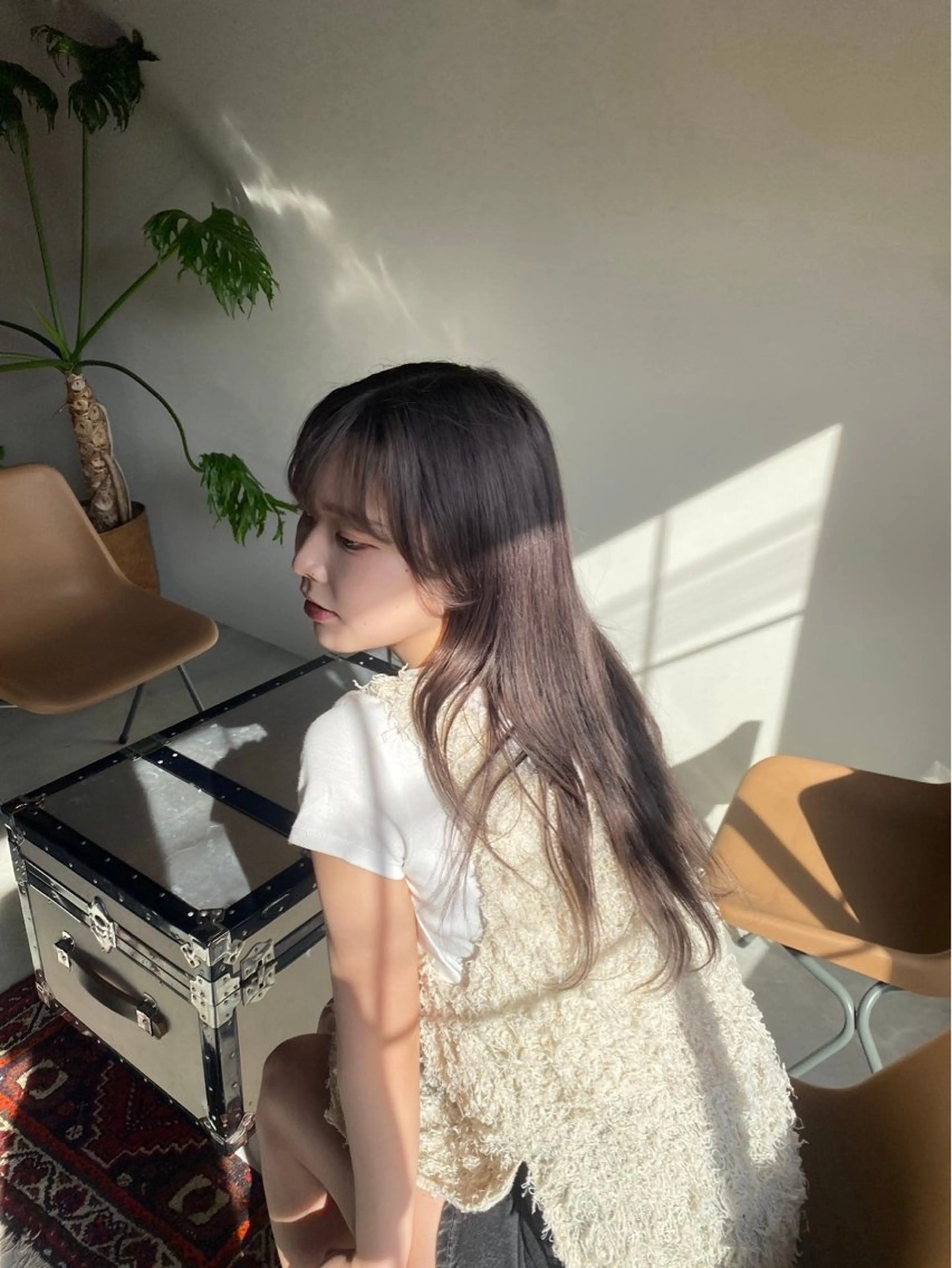 カラー グレージュ ラベンダーカラー ラベンダーグレージュ ラベンダーグレー rotika by Doll hair所属・RYOKA 心斎橋美容室のヘアスタイル