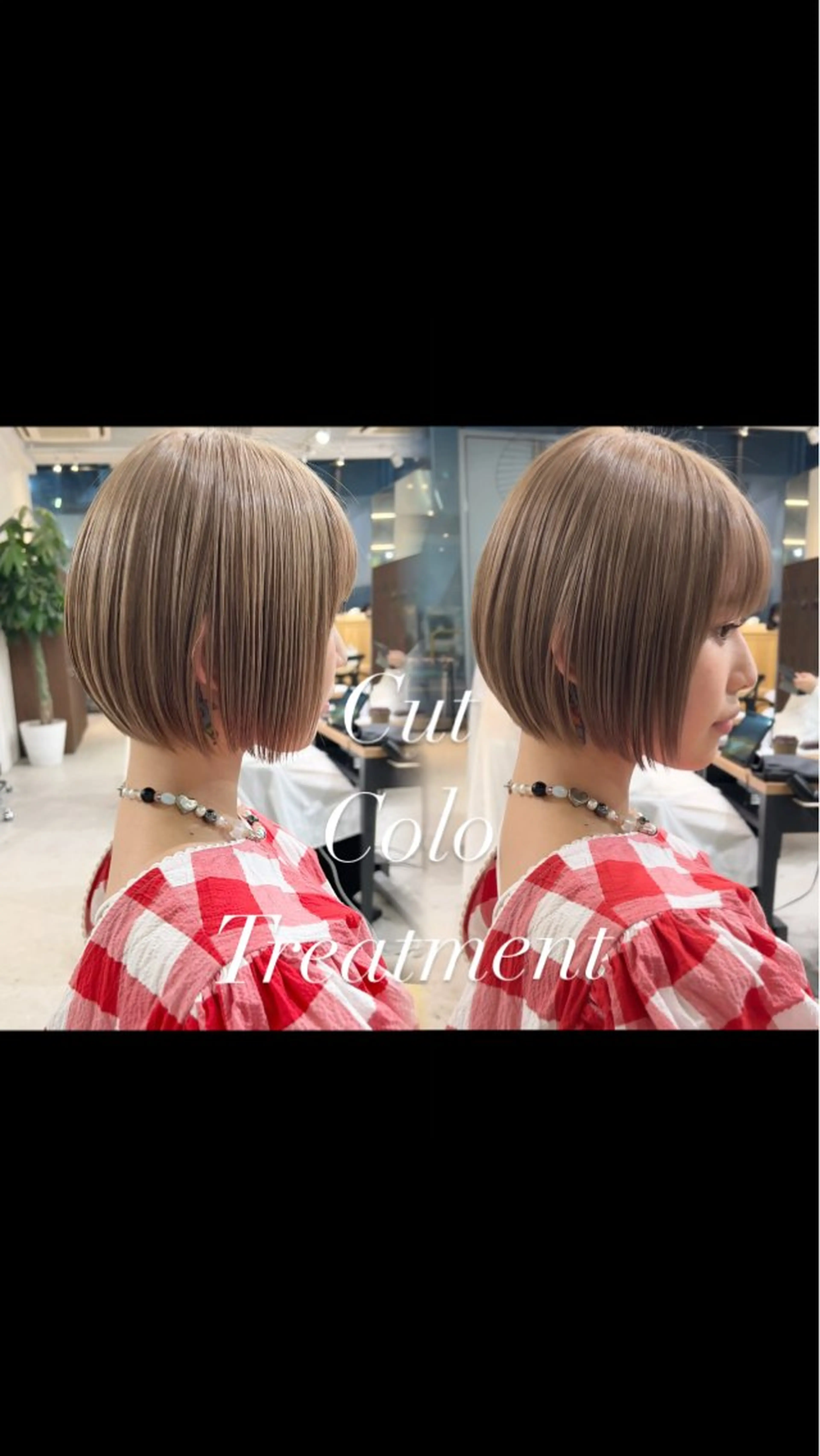 人気NO.1🍒 『カット➕天使の艶カラー』✨レイヤーカット✂️ボブカットが得意です🤍の写真