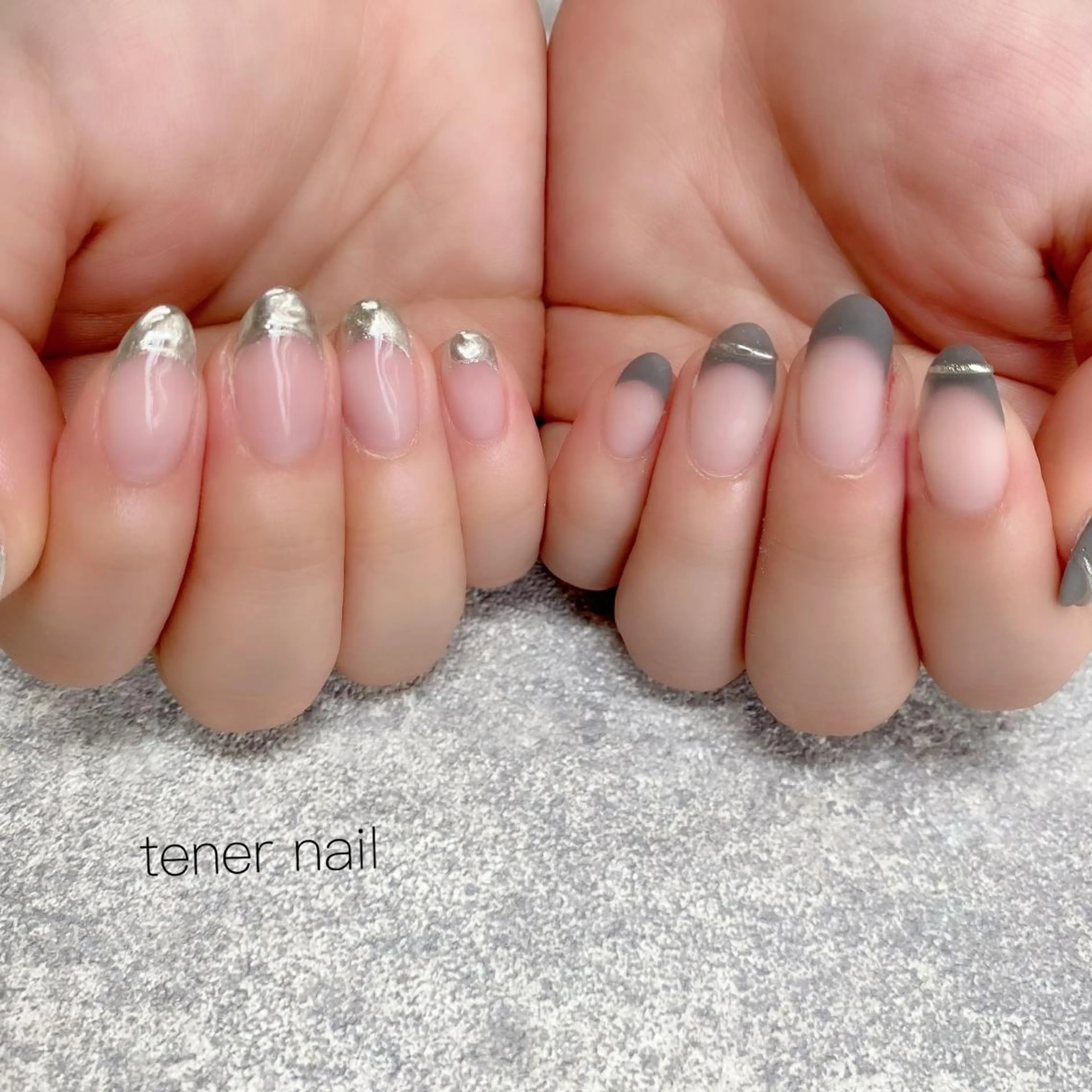 ネイル フレンチネイル マットネイル ミラーネイル tener  nail  テネルネイル所属・テネルネイル tener nailのネイルデザイン