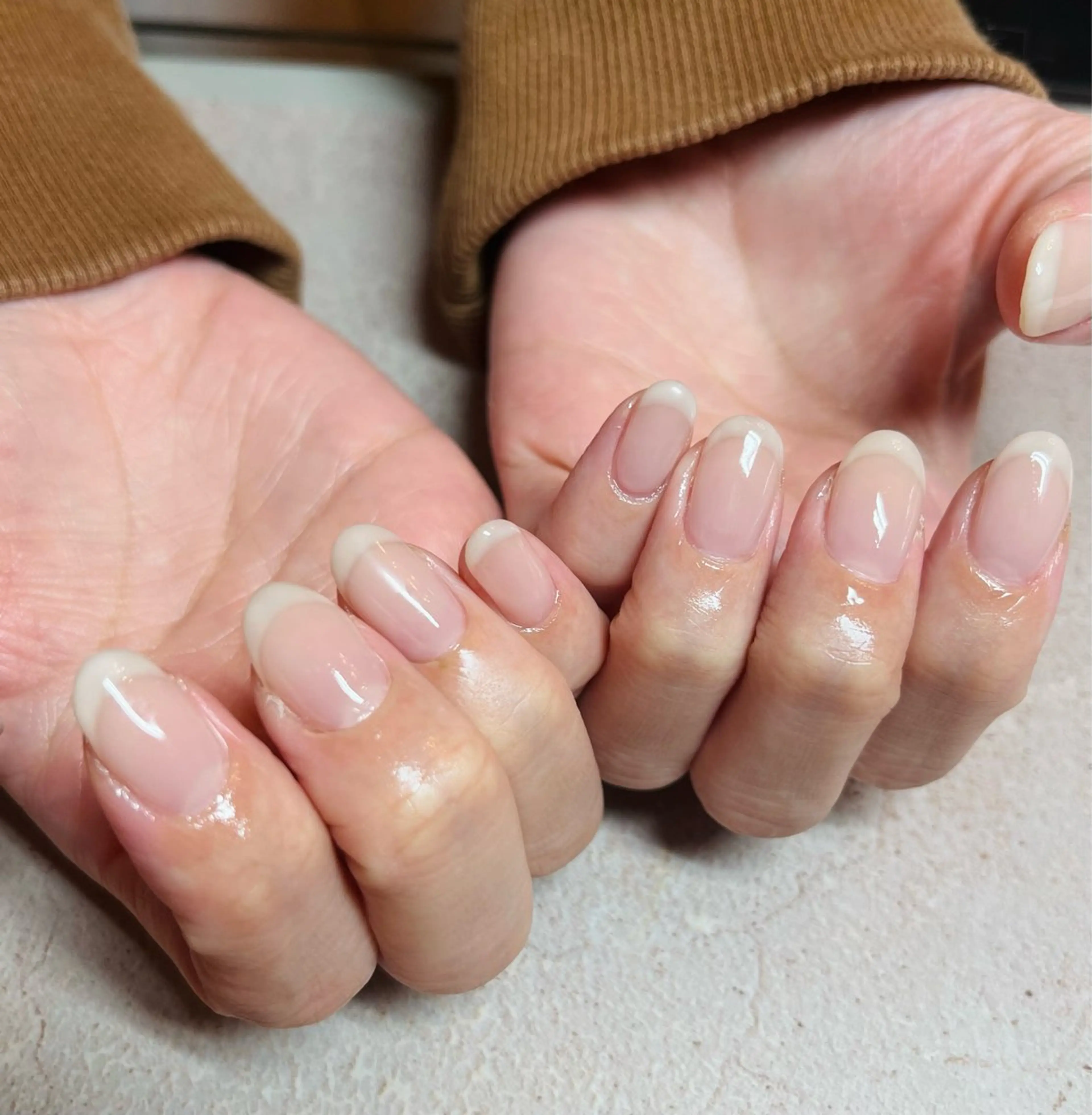 ネイル フレンチネイル ハンドネイル HazeGrass NAILのネイルデザイン