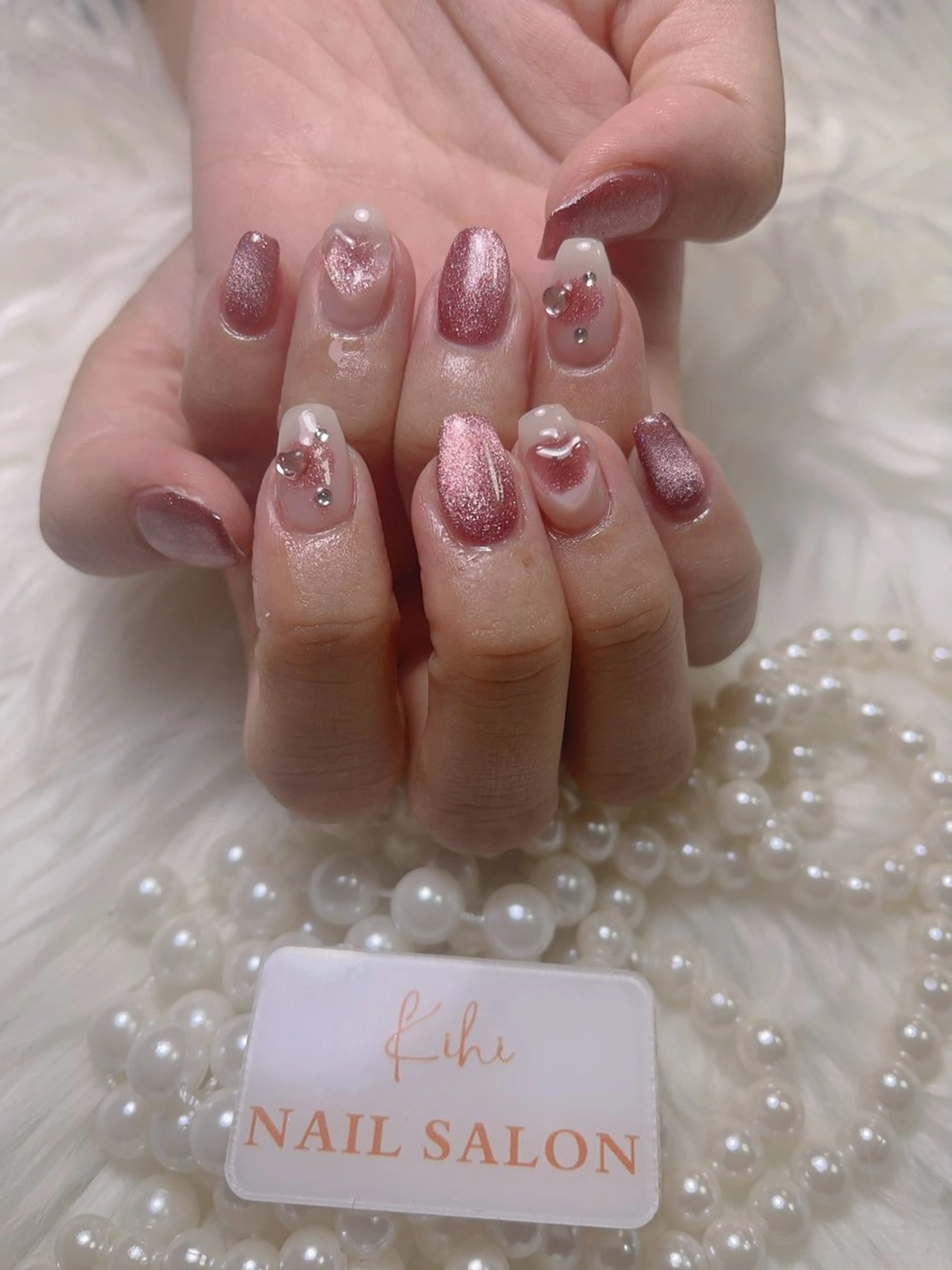 ネイル ハンドネイル ハンドケア さくら💮💮 【オフ無料】のネイルデザイン