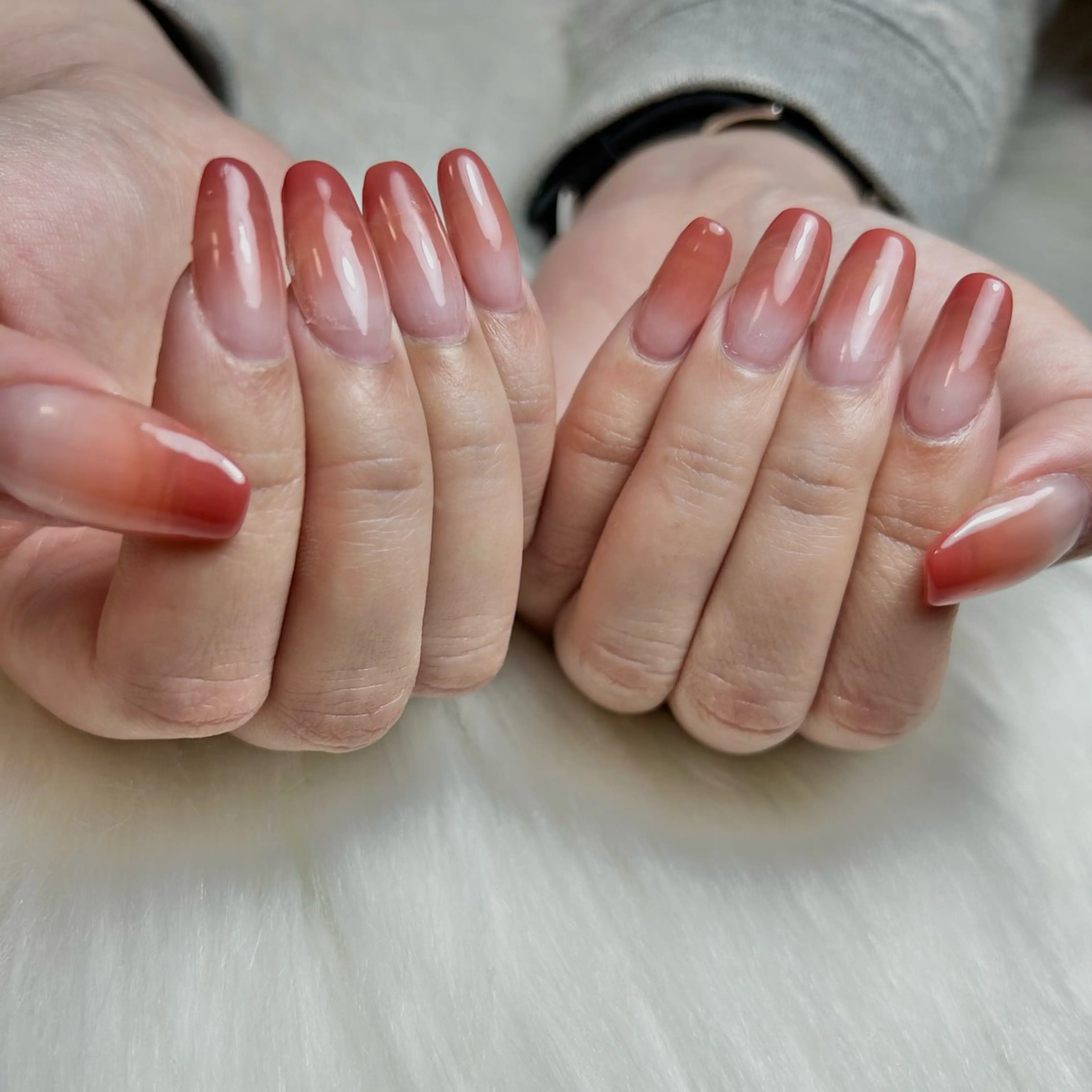 オフなし　グラデーションネイルの写真