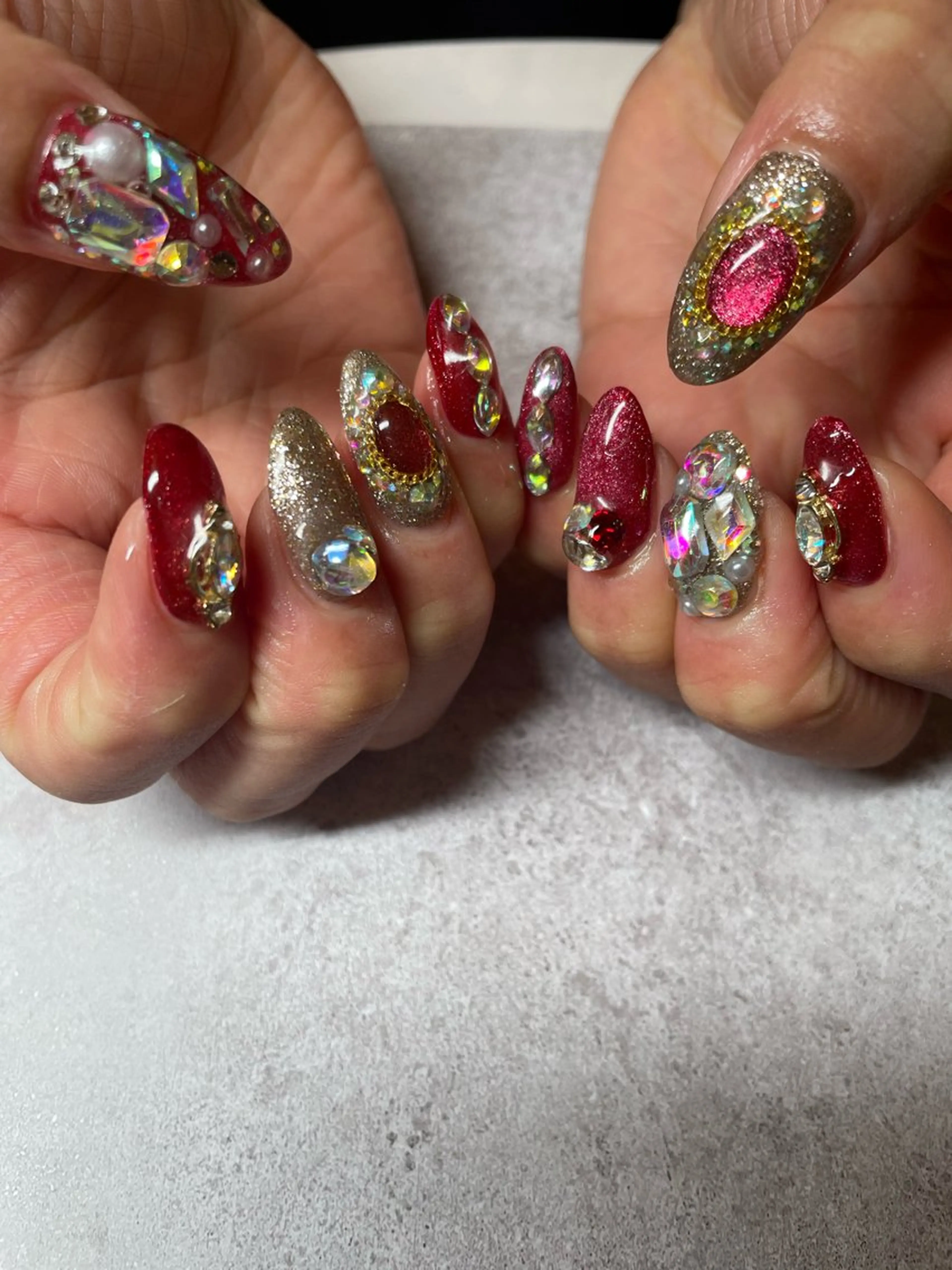 ネイル アートネイル 長さ出し ハンドネイル ulu🌼 nanaのネイルデザイン