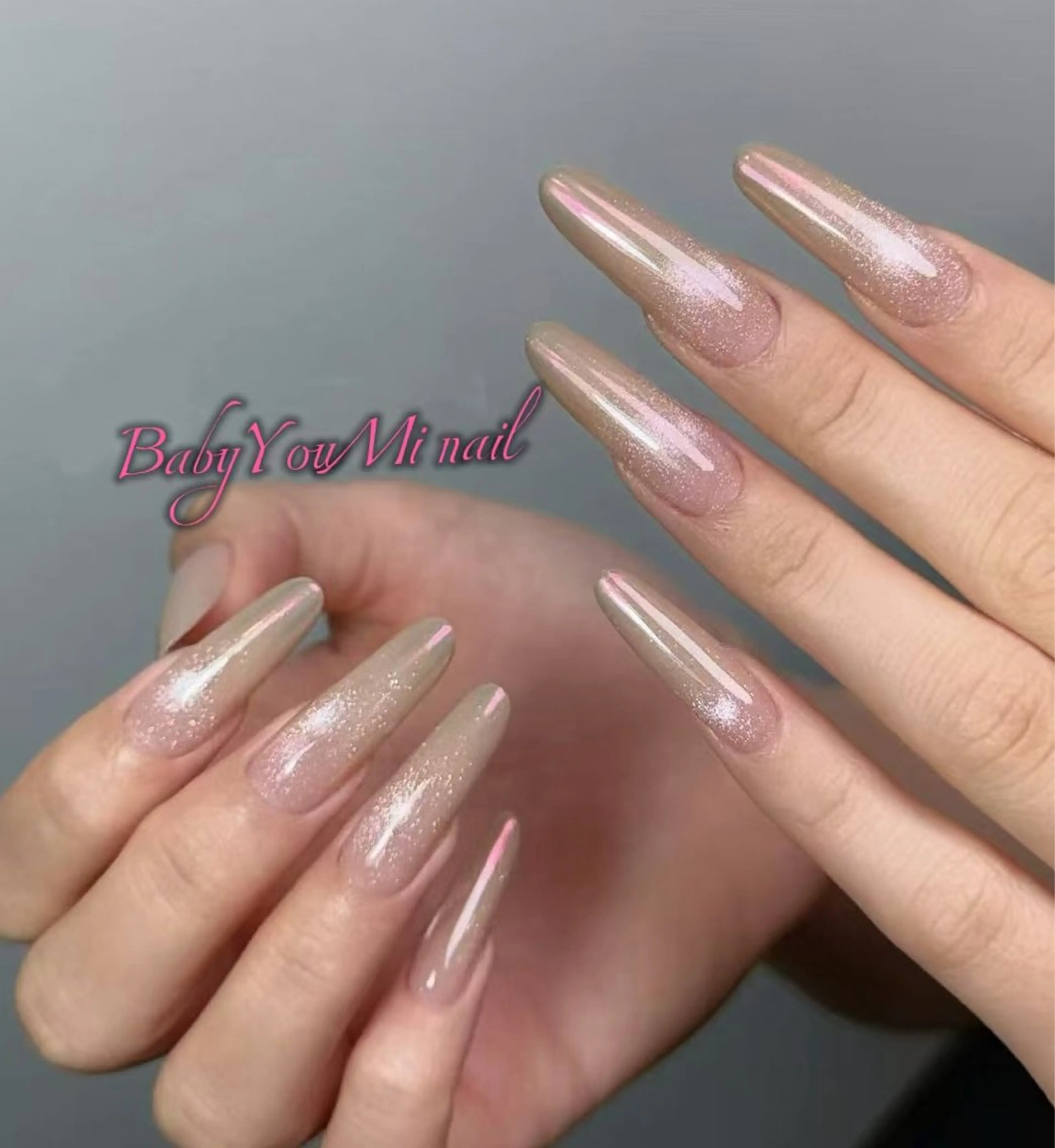 ネイル オーロラネイル フラワーネイル フットネイル フレンチネイル ジェルネイル ハンドネイル BabyYouMi ねねのネイルデザイン