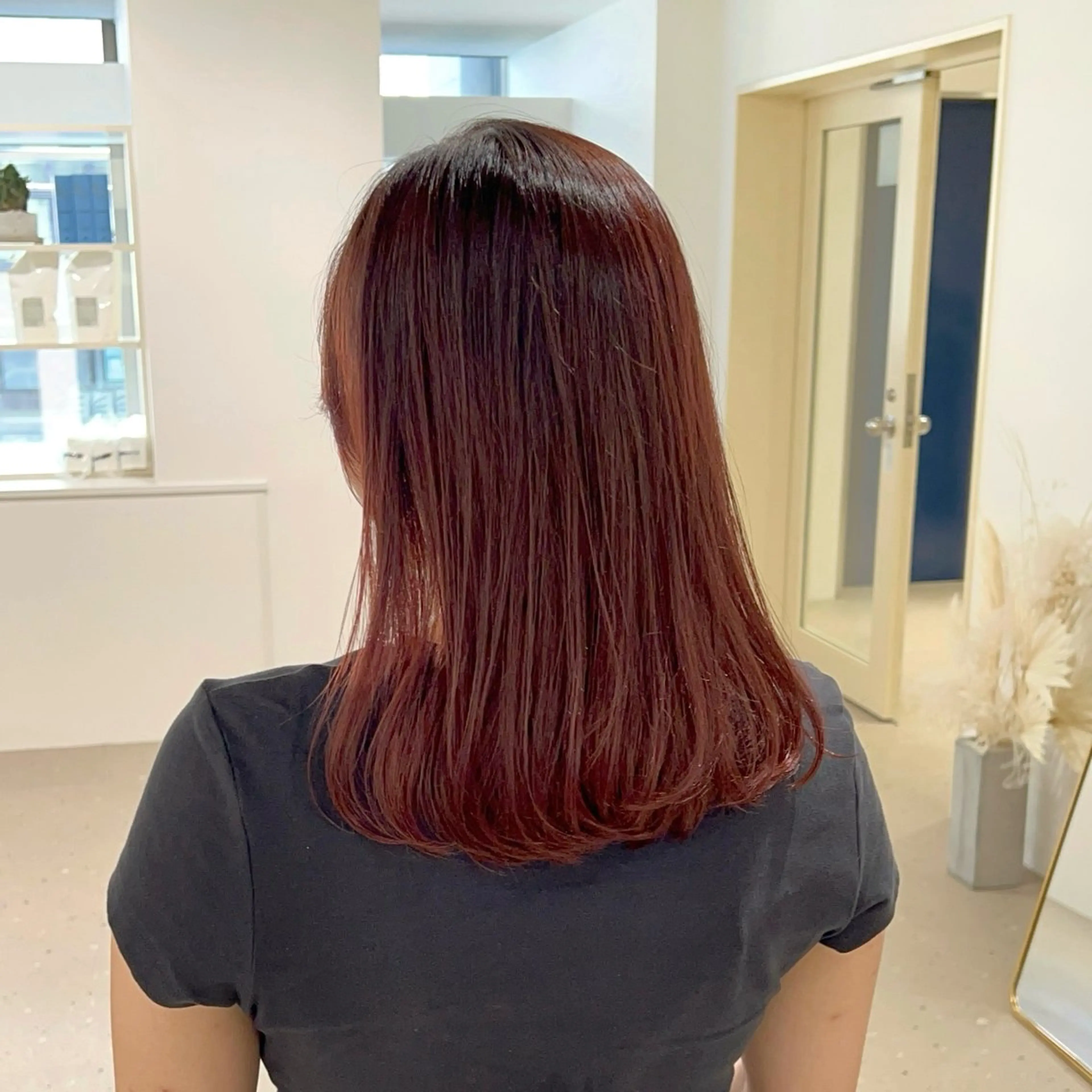 ミディアム カラー ベージュカラー ピンクカラー ピンクベージュ カット パーマ ✨メンズ/パーマ/ 三宅 昌太✨のヘアスタイル