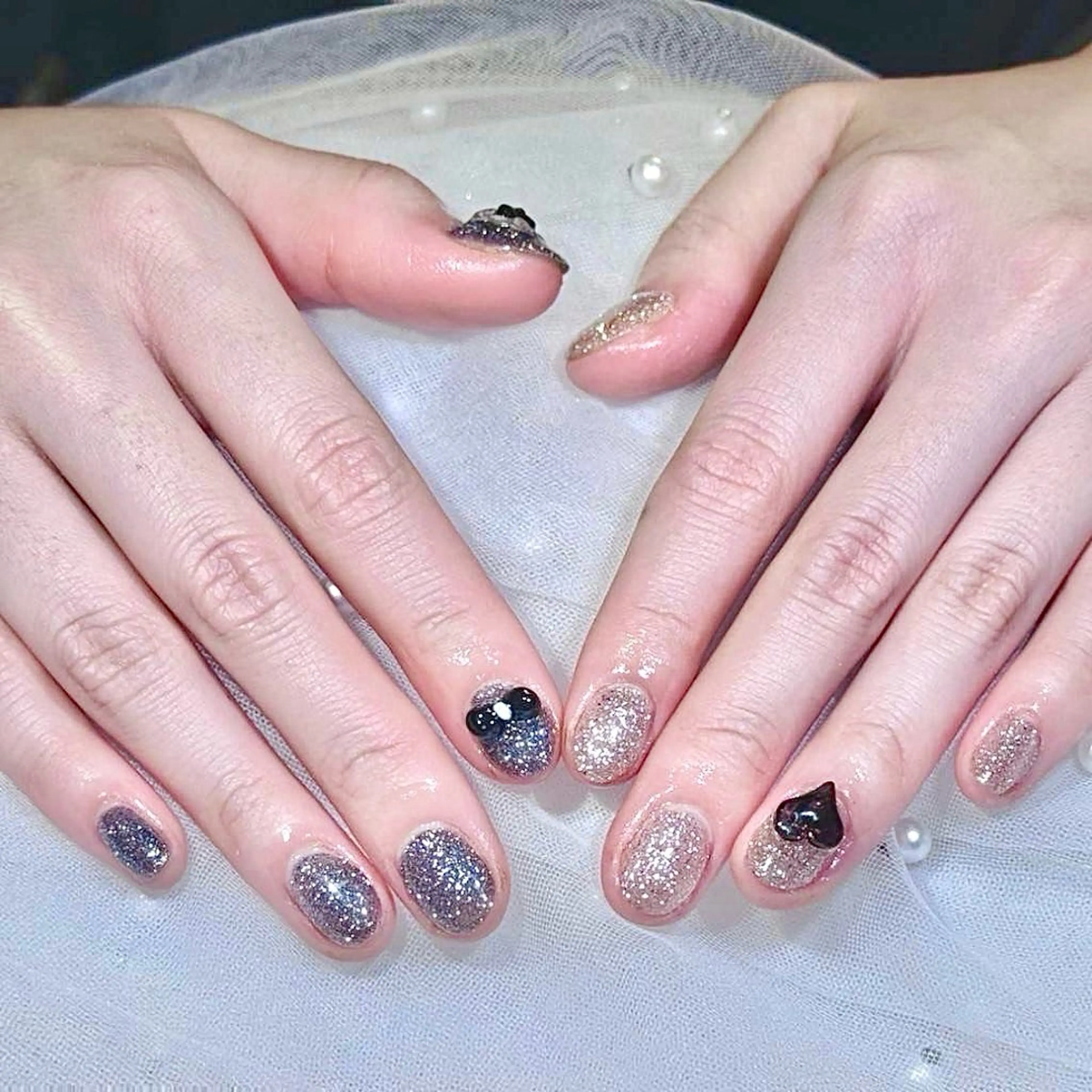 ネイル マグネットネイル ワンカラーネイル ハンドネイル Alissa  Nail所属・長さだし/新栄町駅 Alissaのネイルデザイン