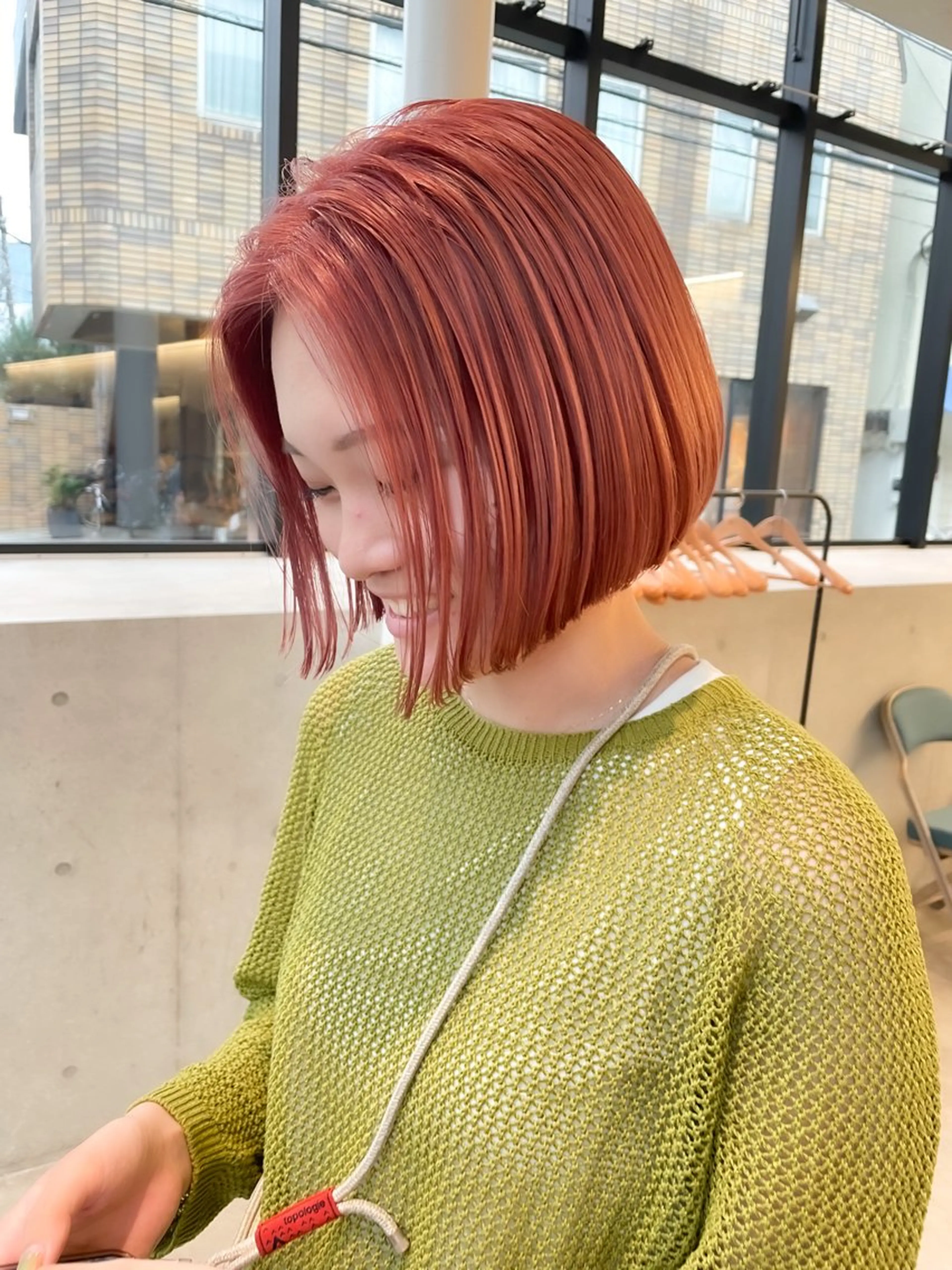 カラー ヘアアレンジ ミニボブ/ブリーチ 🌈MISATOのヘアスタイル